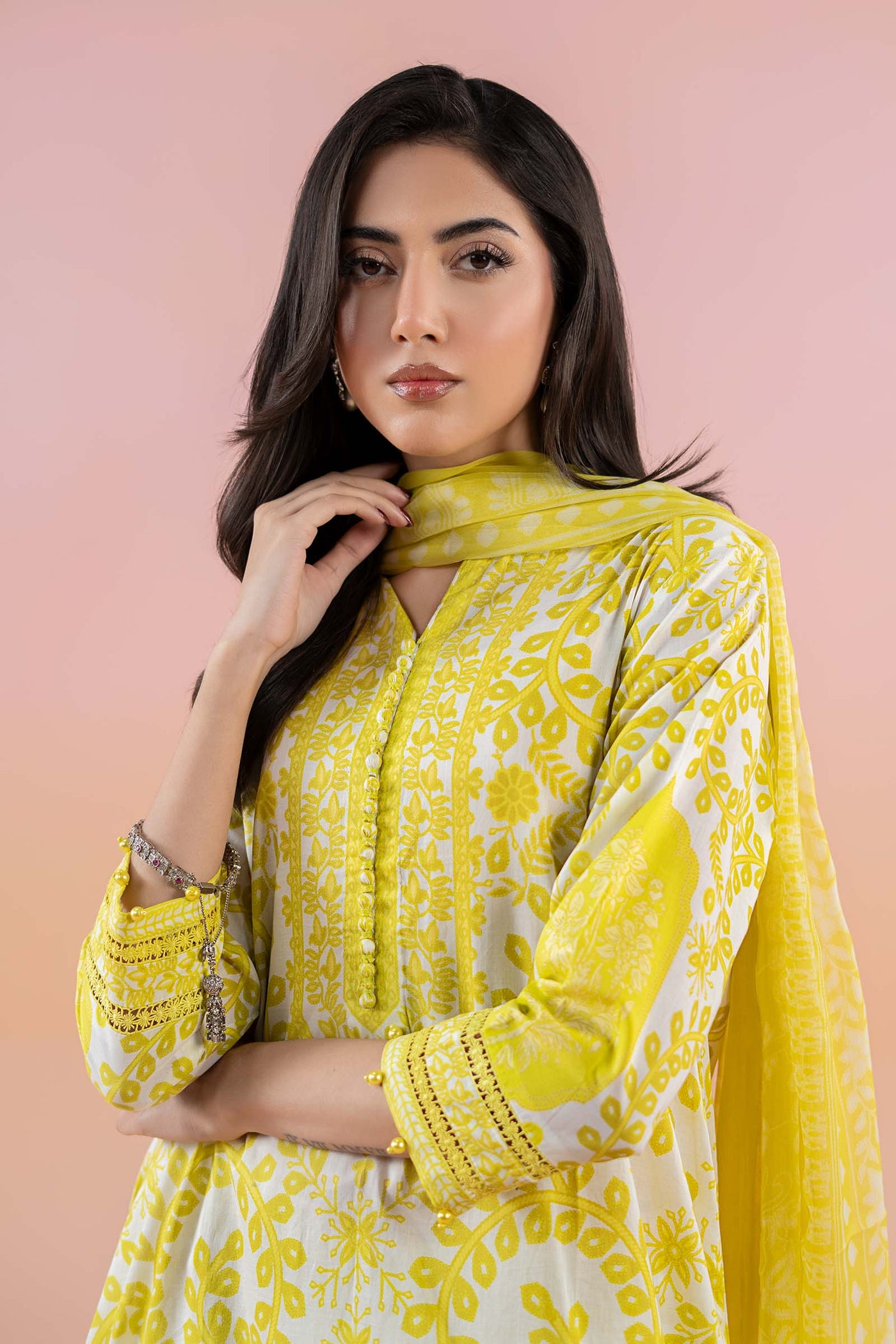 3 Piece Printed Lawn Suit | MPS-2504-A