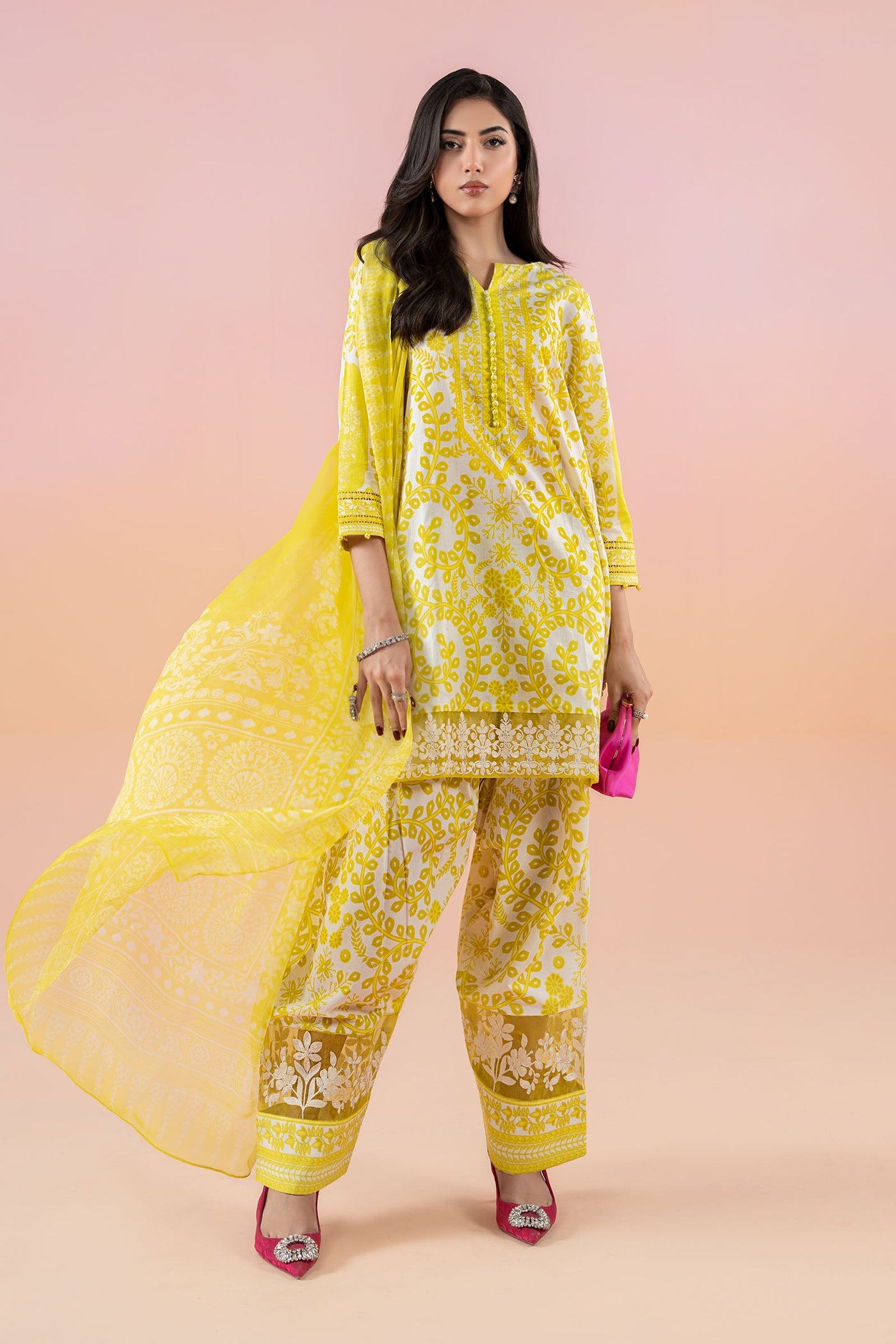 3 Piece Printed Lawn Suit | MPS-2504-A