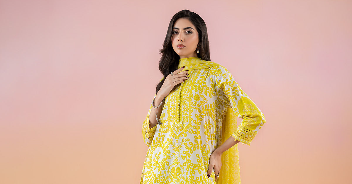 3 Piece Printed Lawn Suit | MPS-2504-A