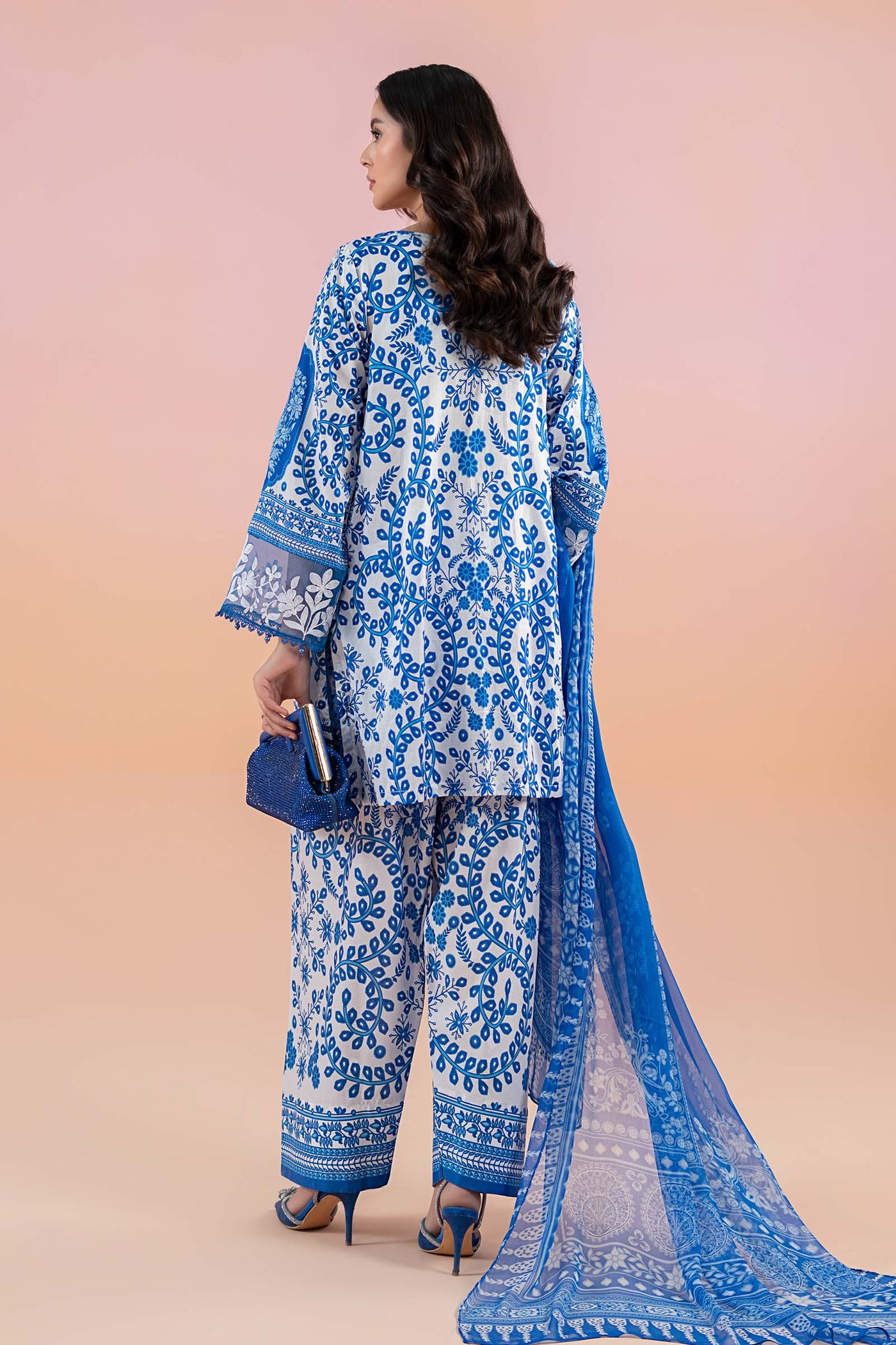 3 Piece Printed Lawn Suit | MPS-2504-B