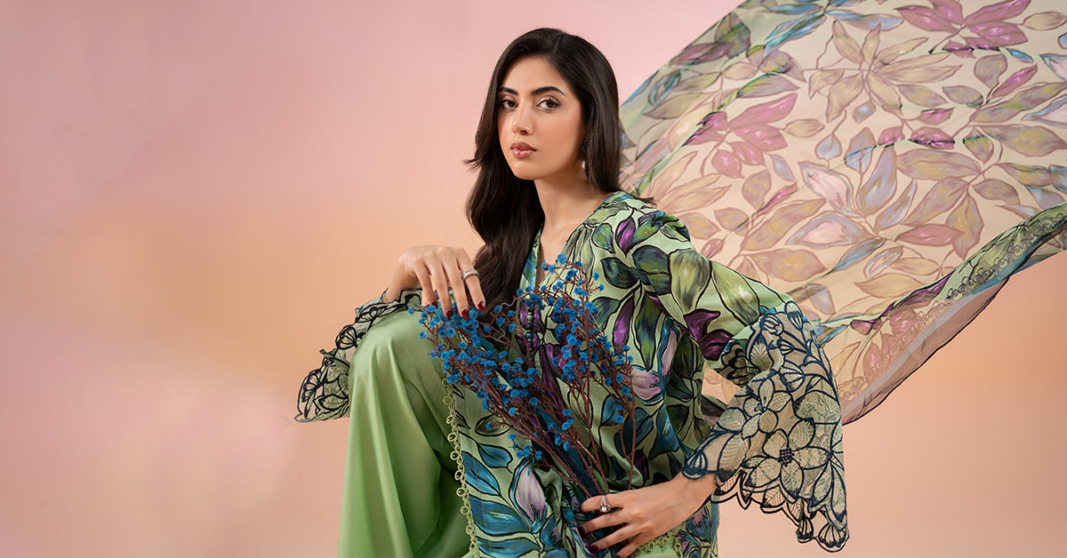 3 Piece Printed Lawn Suit | MPS-2505-B