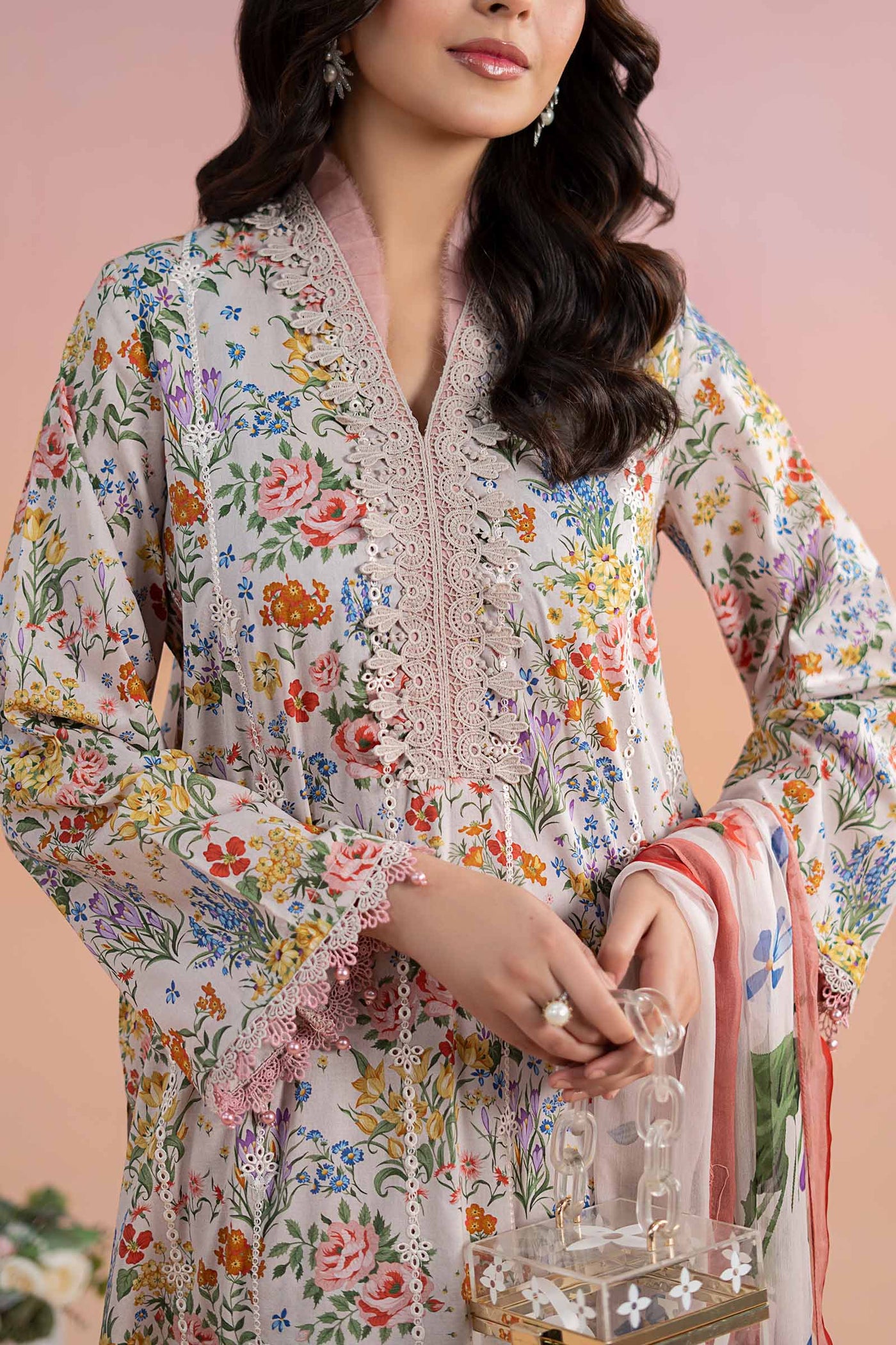 3 Piece Printed Lawn Suit | MPS-2507-A