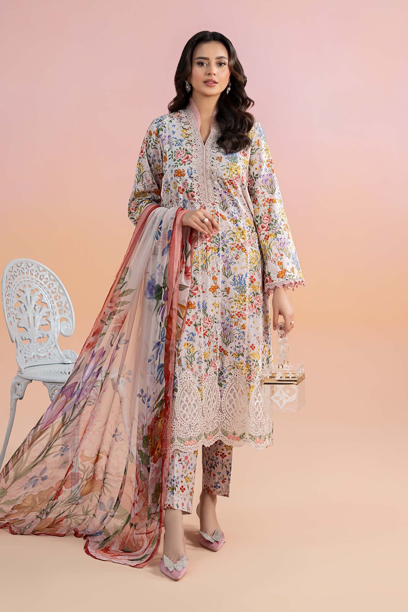 3 Piece Printed Lawn Suit | MPS-2507-A