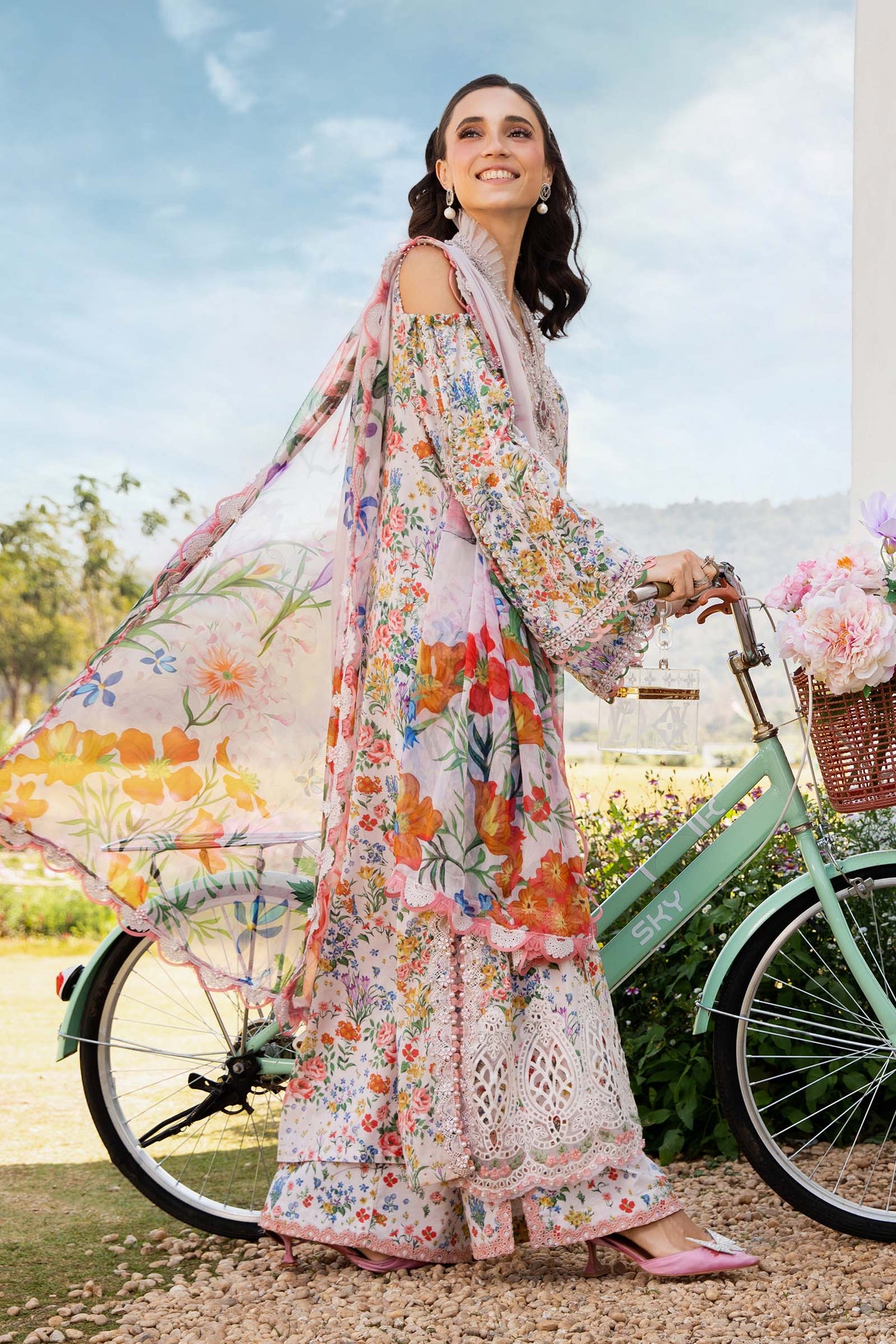 3 Piece Unstitched Printed Lawn Suit | MPT-2507-A