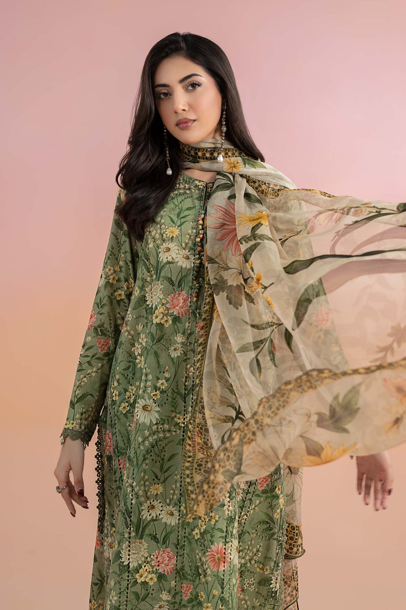 3 Piece Printed Lawn Suit | MPS-2508-B