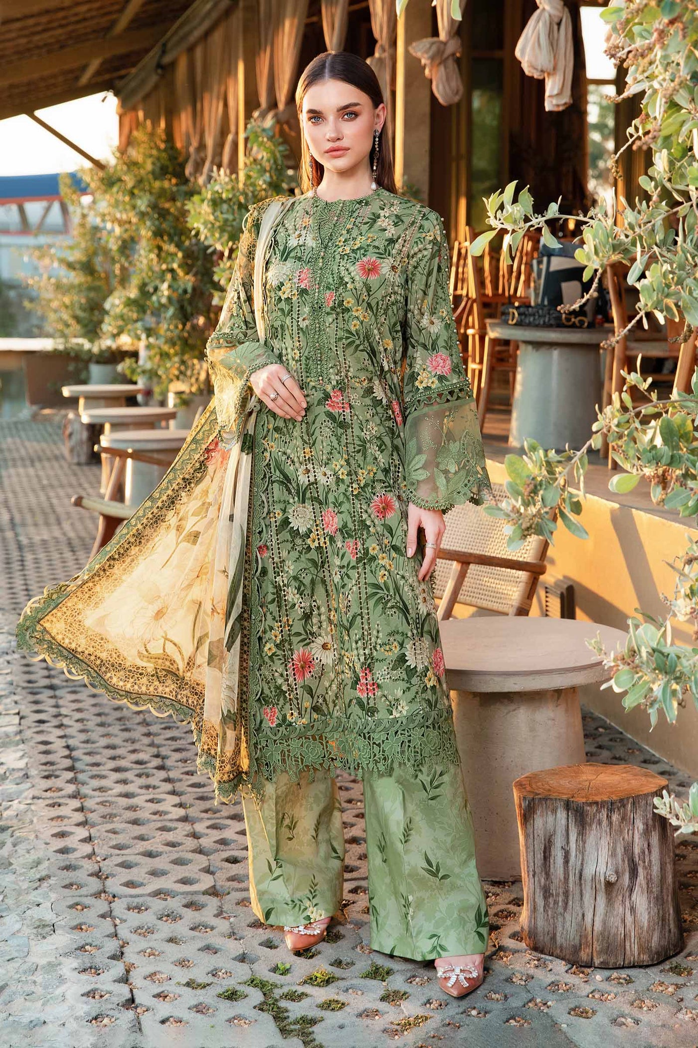 3 Piece Unstitched Printed Lawn Suit | MPT-2508-B