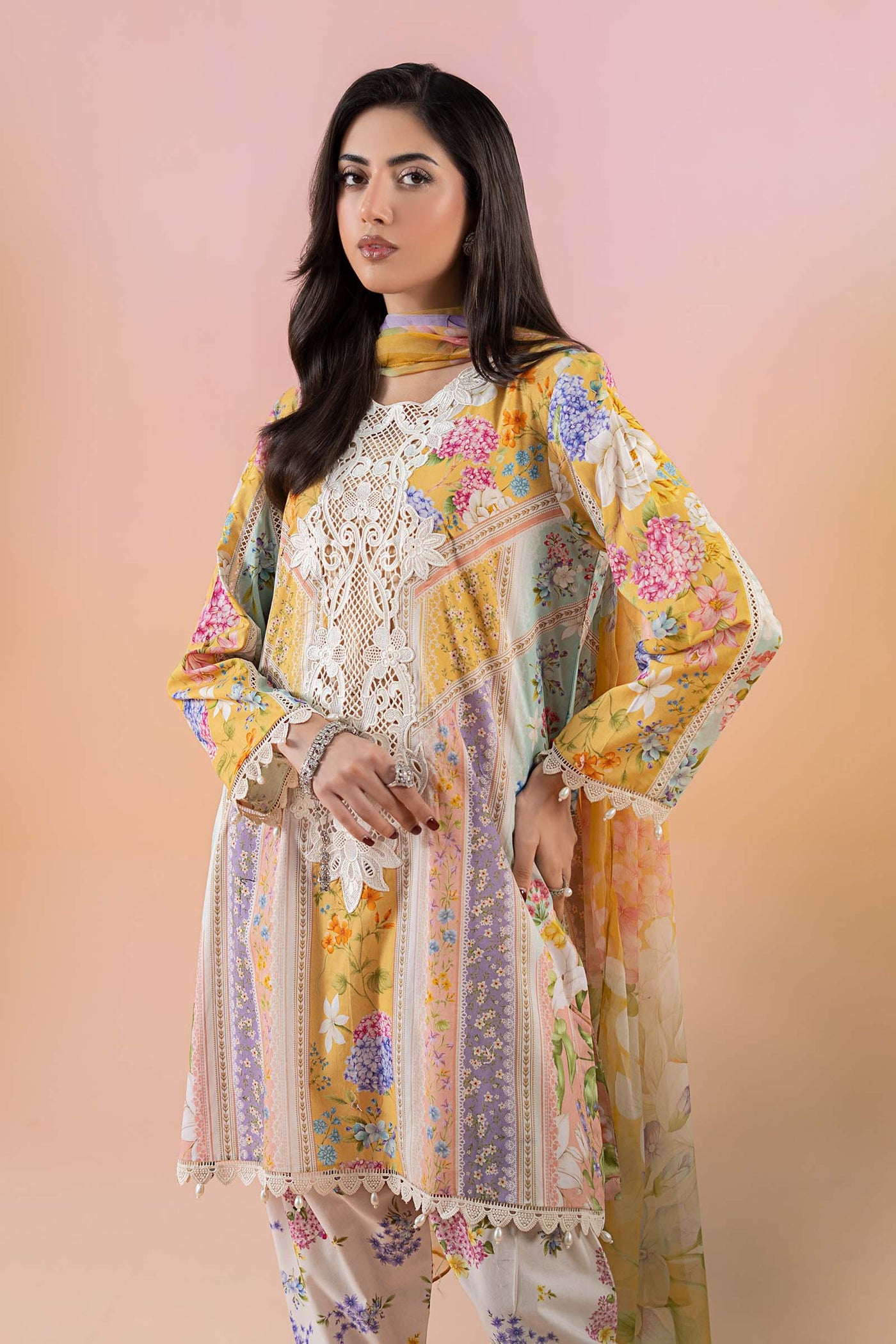 3 Piece Printed Lawn Suit | MPS-2509-A