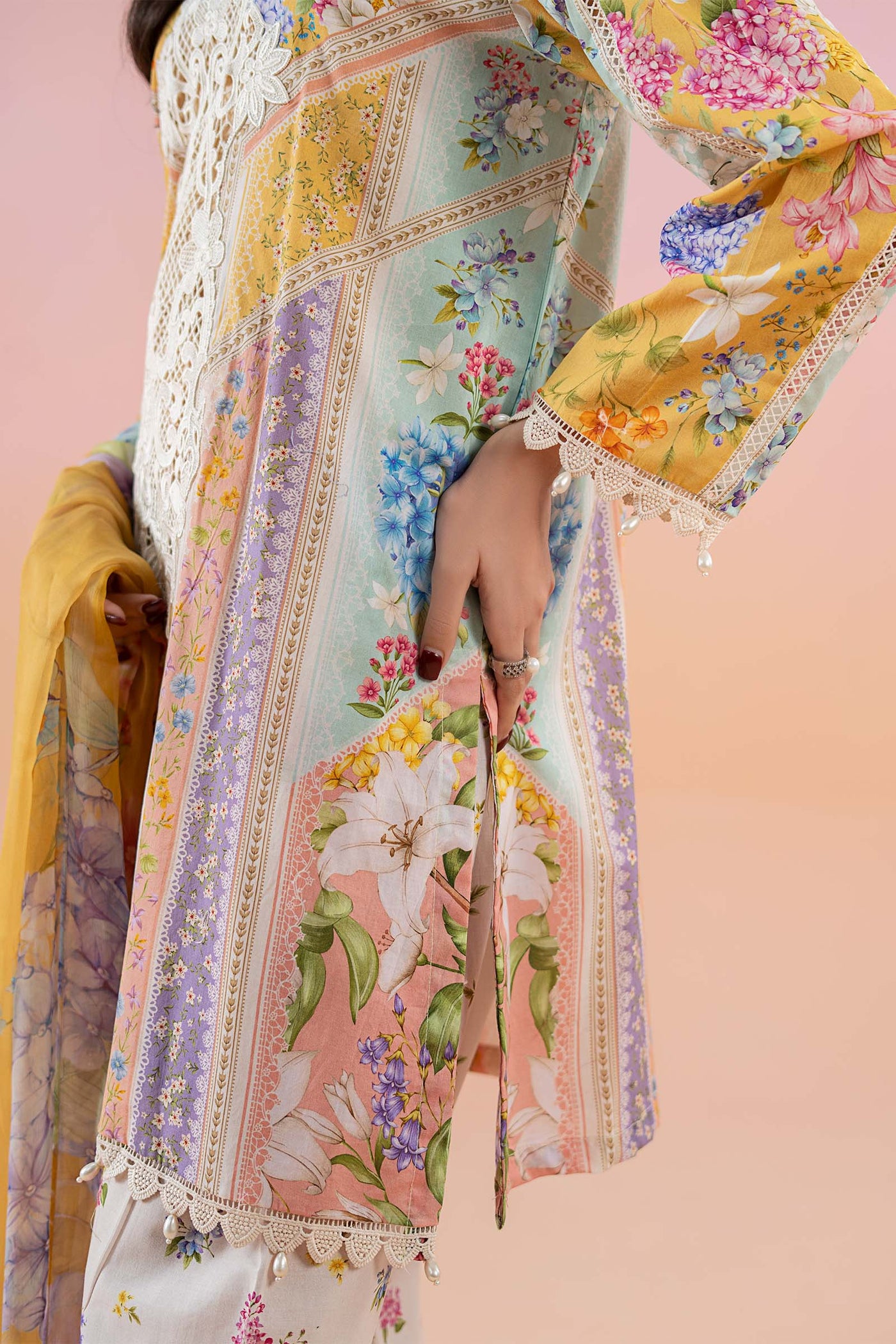 3 Piece Printed Lawn Suit | MPS-2509-A