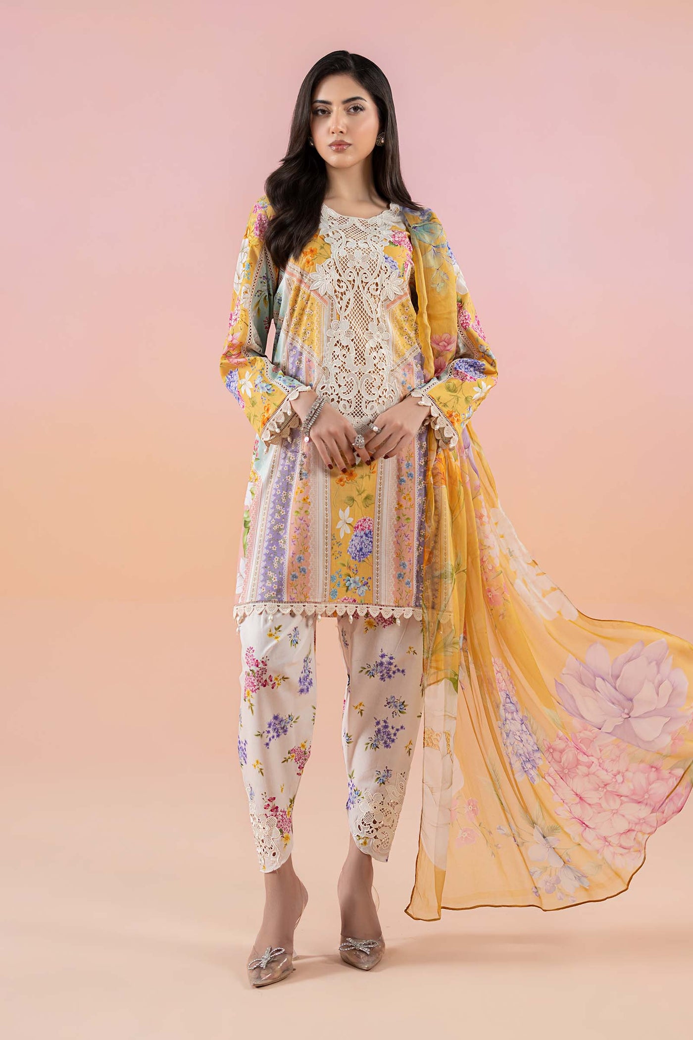 3 Piece Printed Lawn Suit | MPS-2509-A