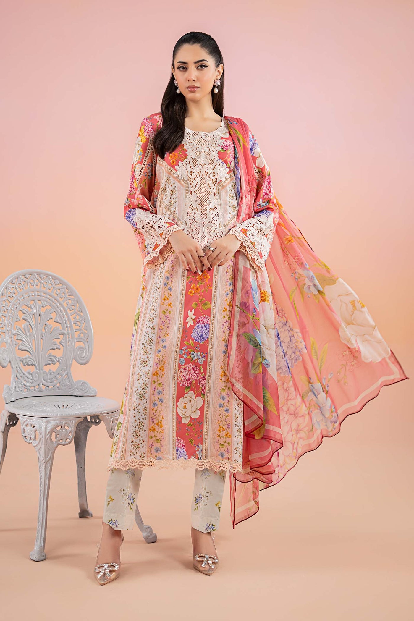 3 Piece Printed Lawn Suit | MPS-2509-B