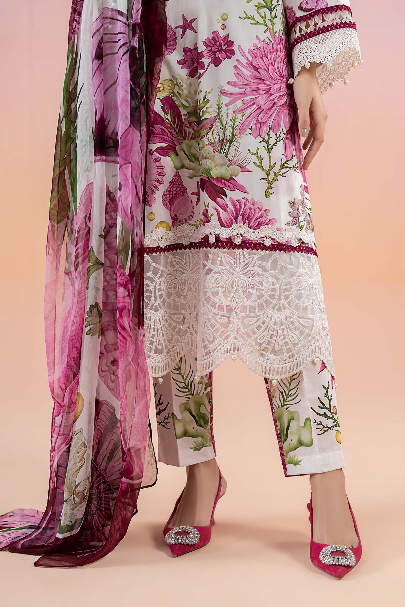 3 Piece Printed Lawn Suit | MPS-2510-A