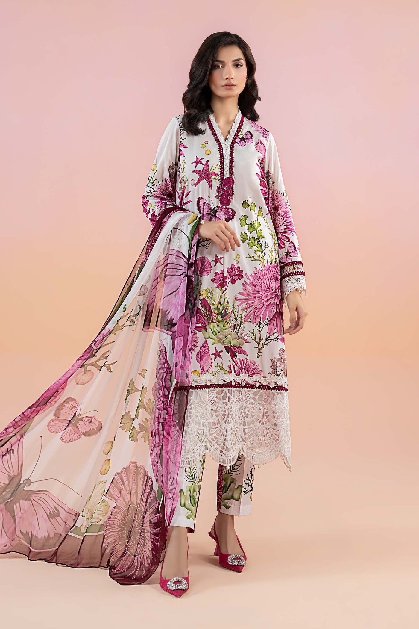 3 Piece Printed Lawn Suit | MPS-2510-A