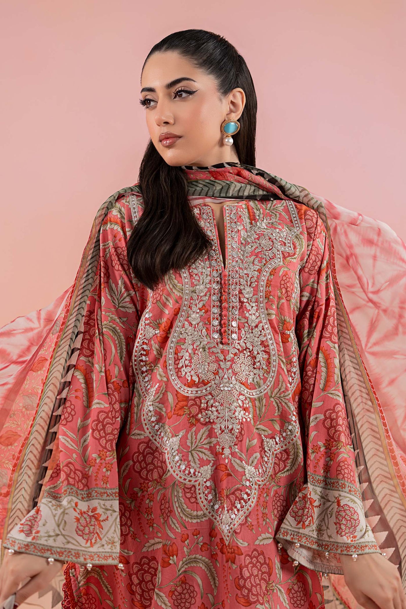 3 Piece Printed Lawn Suit | MPS-2513-A