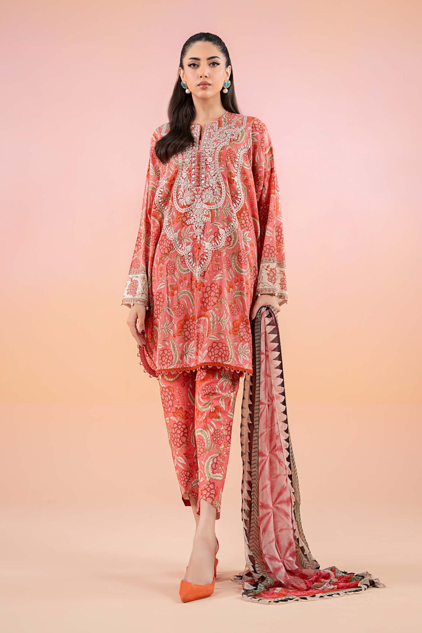 3 Piece Printed Lawn Suit | MPS-2513-A