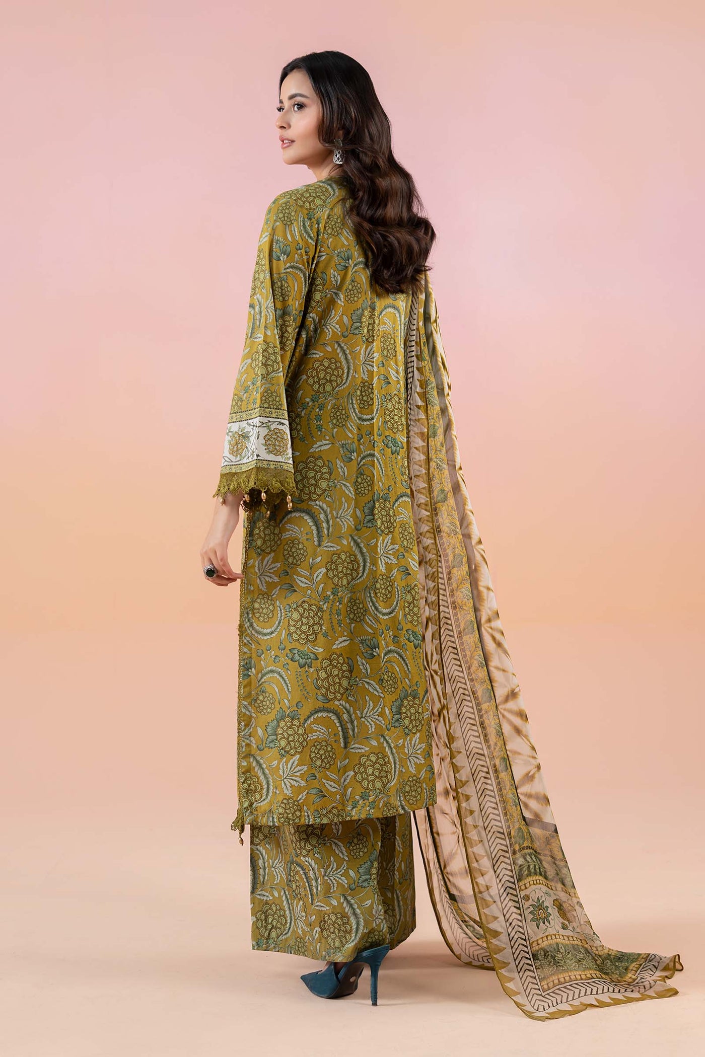 3 Piece Printed Lawn Suit | MPS-2513-B