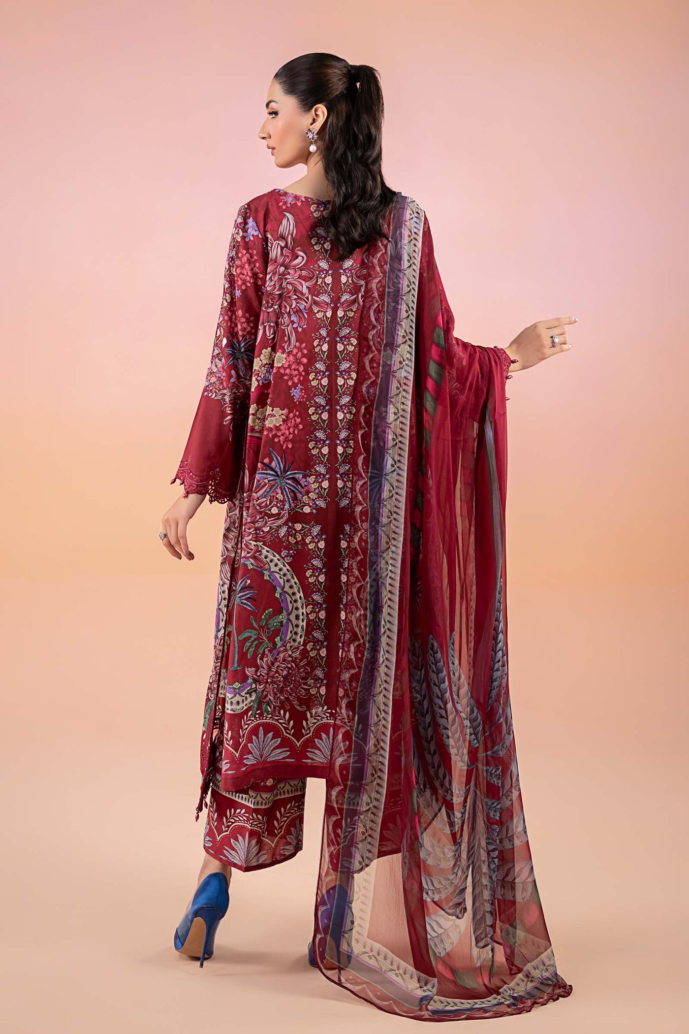 3 Piece Printed Lawn Suit | MPS-2514-B