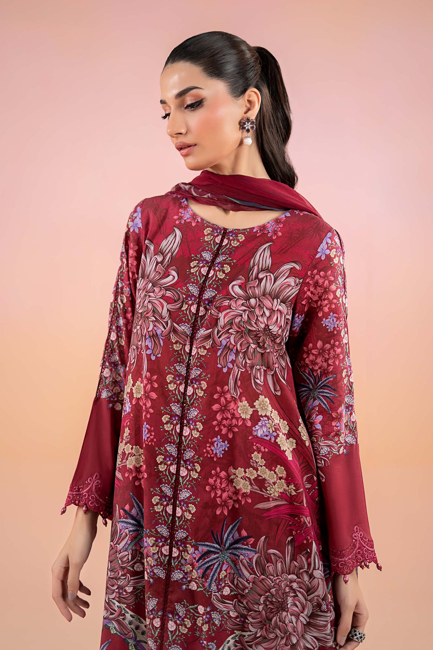 3 Piece Printed Lawn Suit | MPS-2514-B