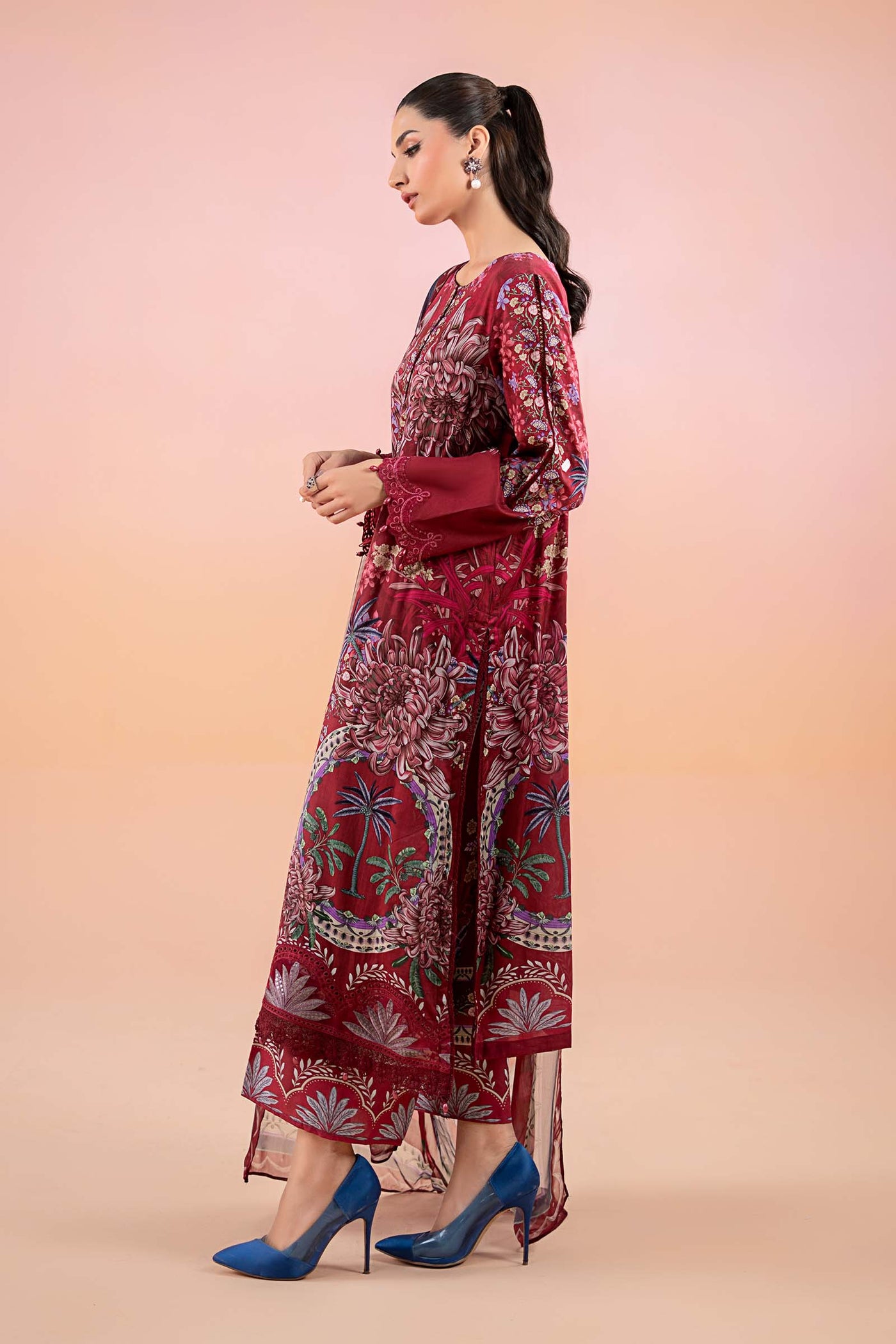 3 Piece Printed Lawn Suit | MPS-2514-B