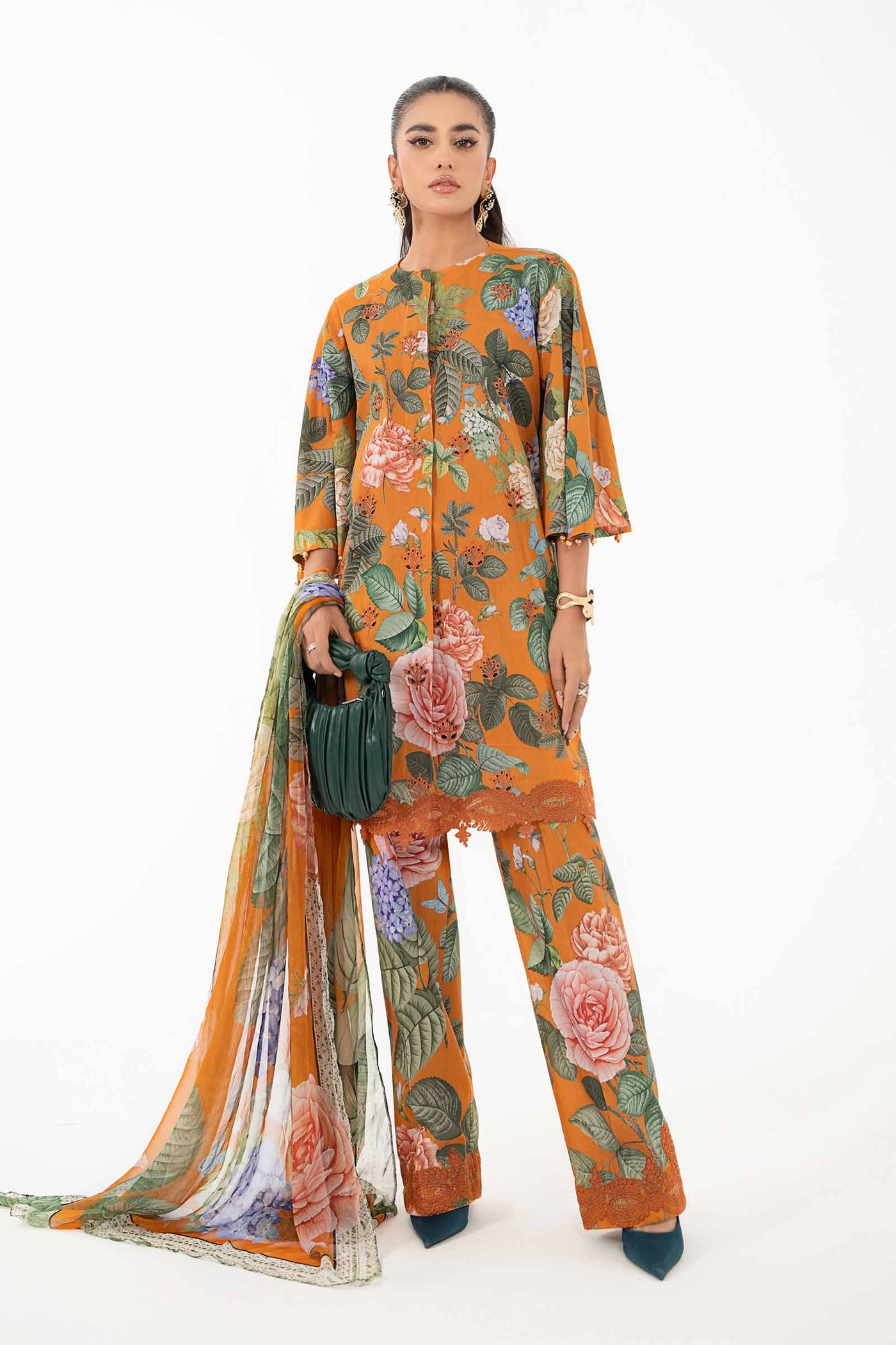 3 Piece Printed Lawn Suit | MPS-2210-B