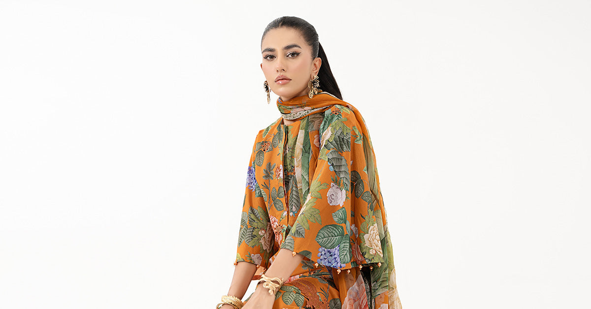 3 Piece Printed Lawn Suit | MPS-2210-B