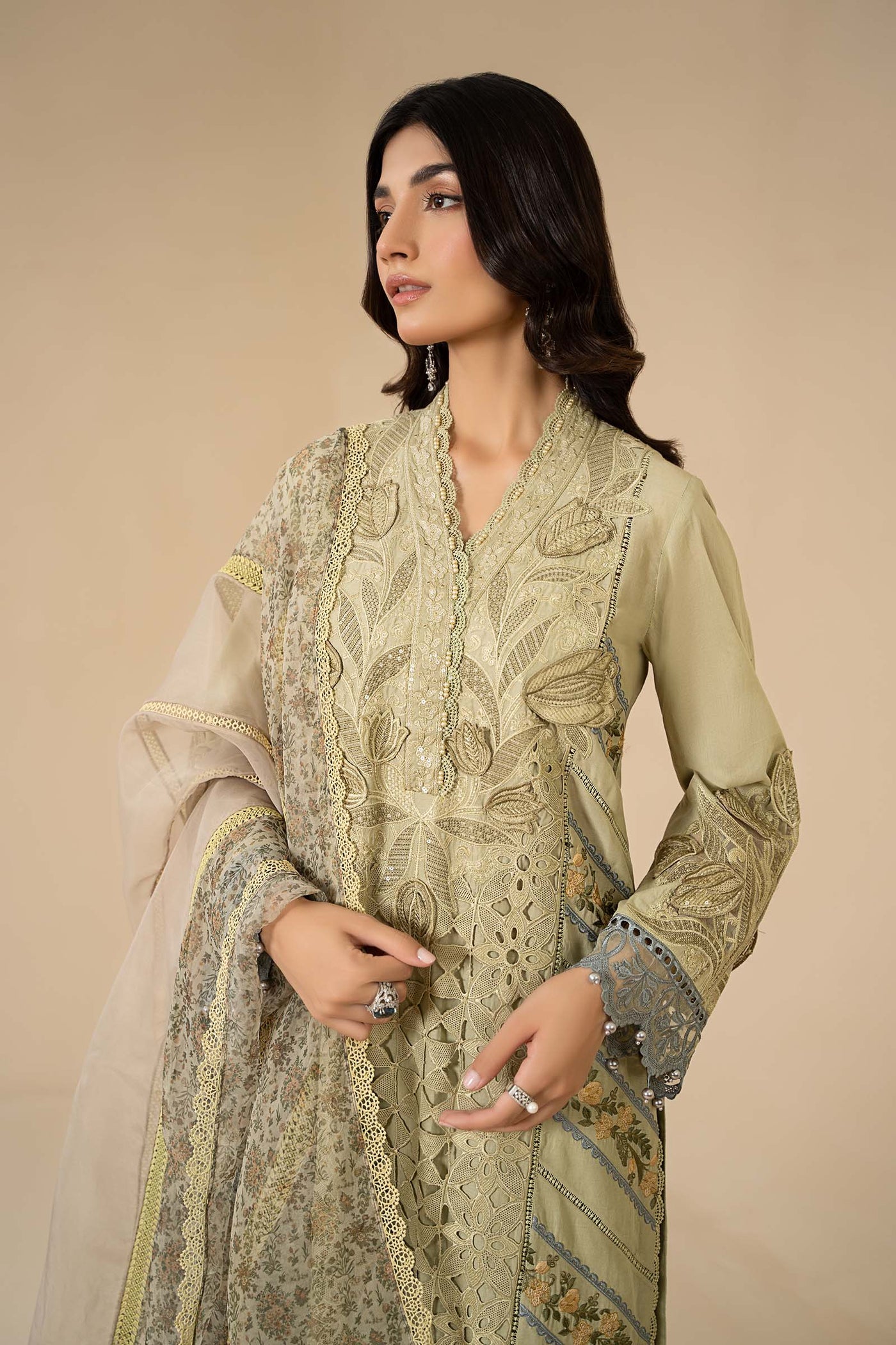 3 Piece Embroidered Lawn Suit | ELS-24-10