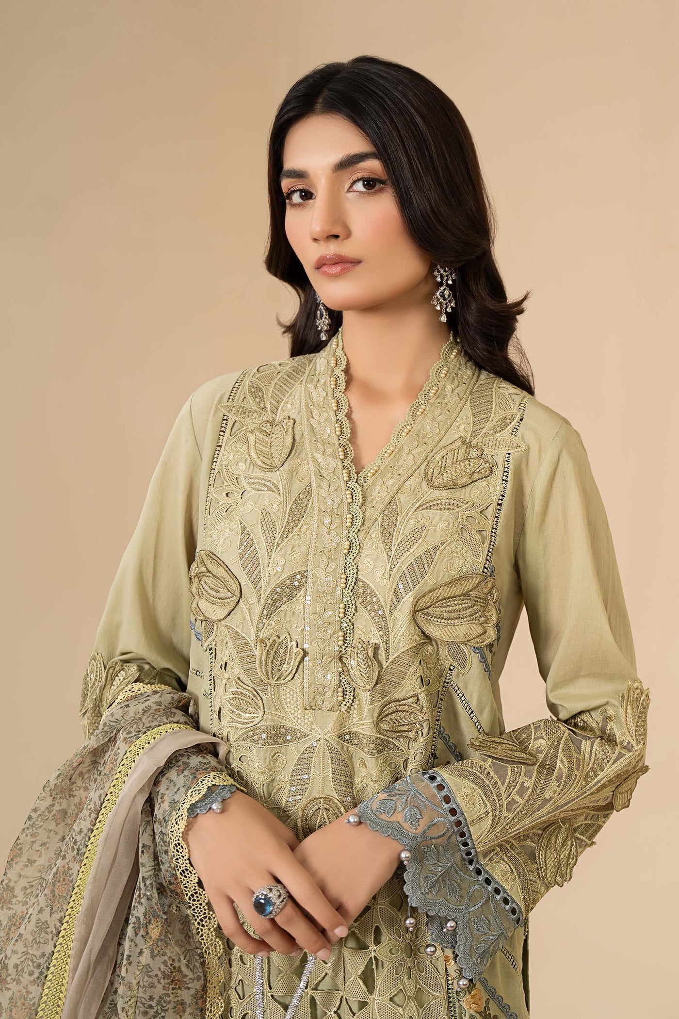 3 Piece Embroidered Lawn Suit | ELS-24-10