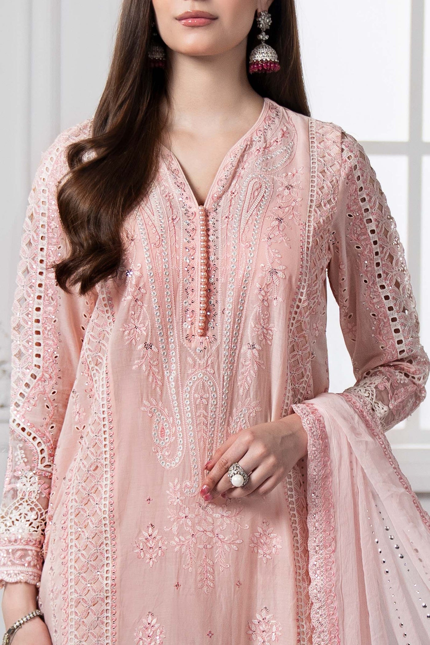 3 Piece Embroidered Lawn Suit | DS-2511-A