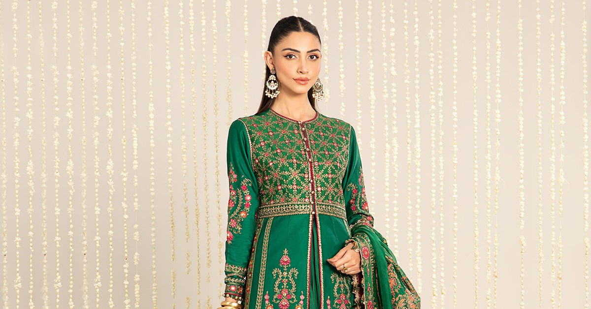 Unstitched Embroidered Cotton Satin Suit | CST-811