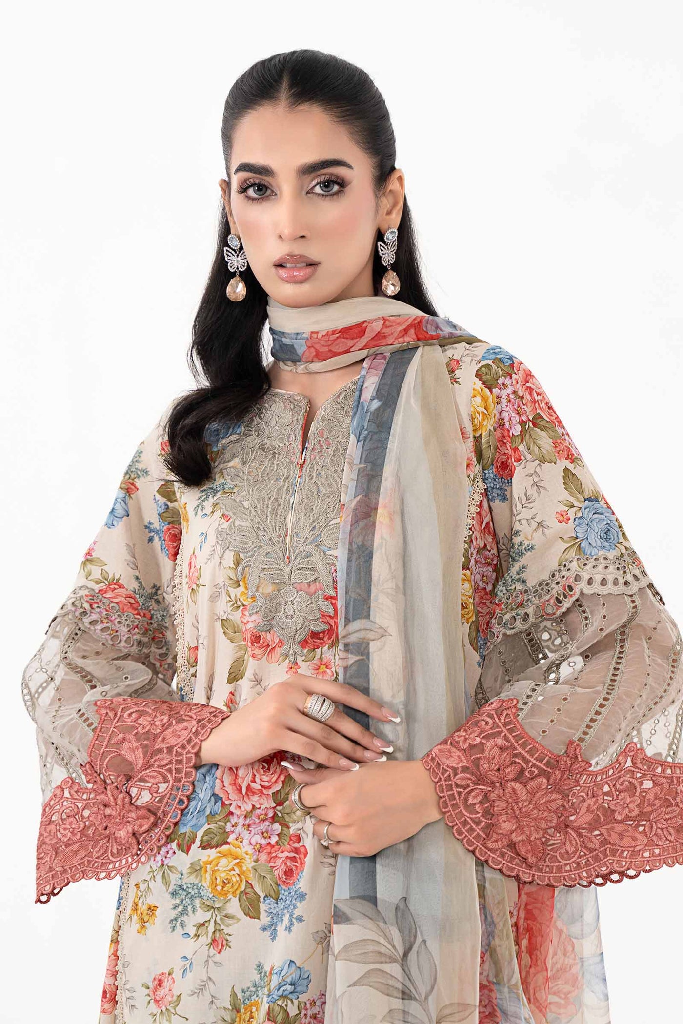 3 Piece Printed Lawn Suit | MPS-2204-A