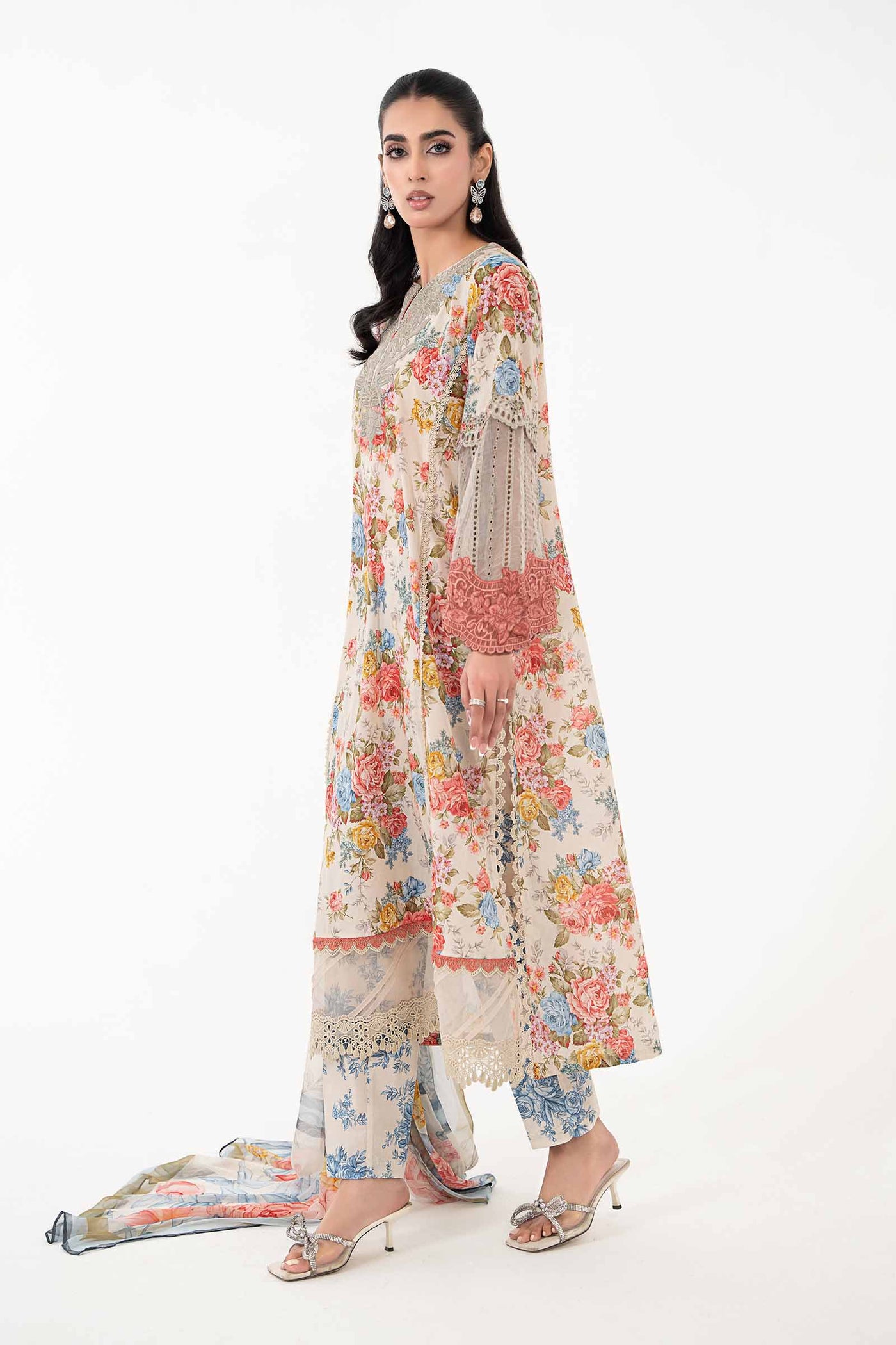 3 Piece Printed Lawn Suit | MPS-2204-A