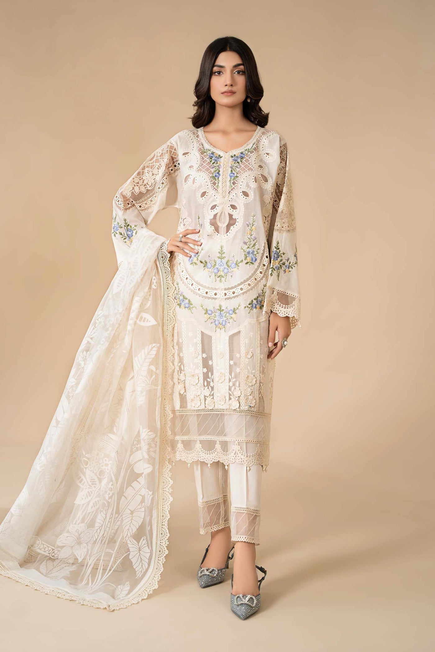 3 Piece Embroidered Lawn Suit | ELS-24-04