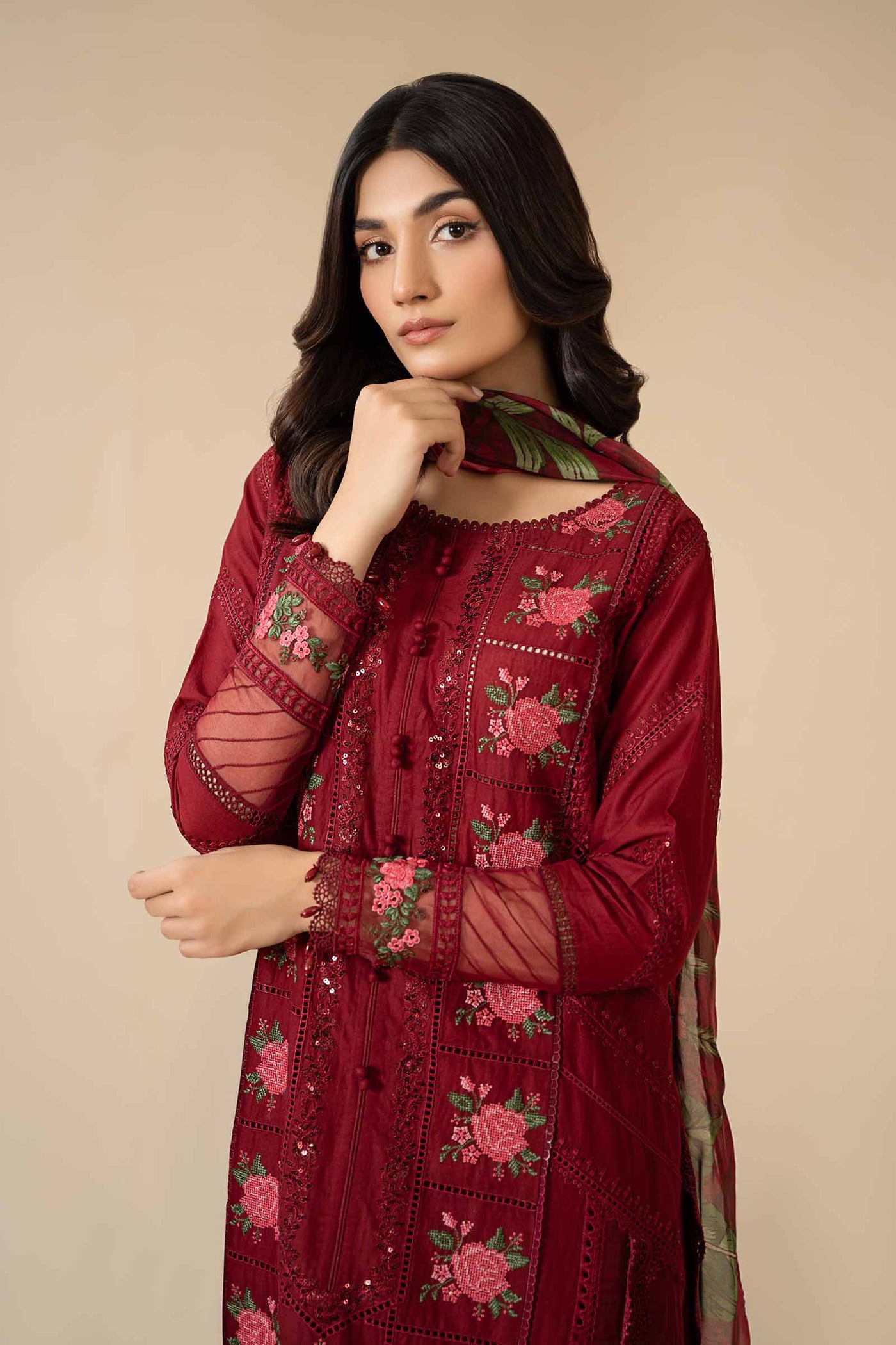 3 Piece Embroidered Lawn Suit | ELS-24-05