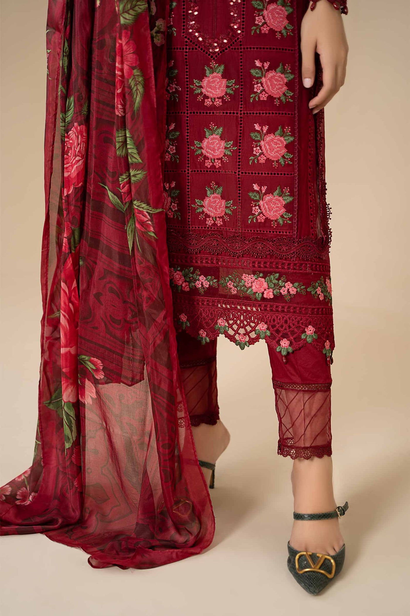 3 Piece Embroidered Lawn Suit | ELS-24-05