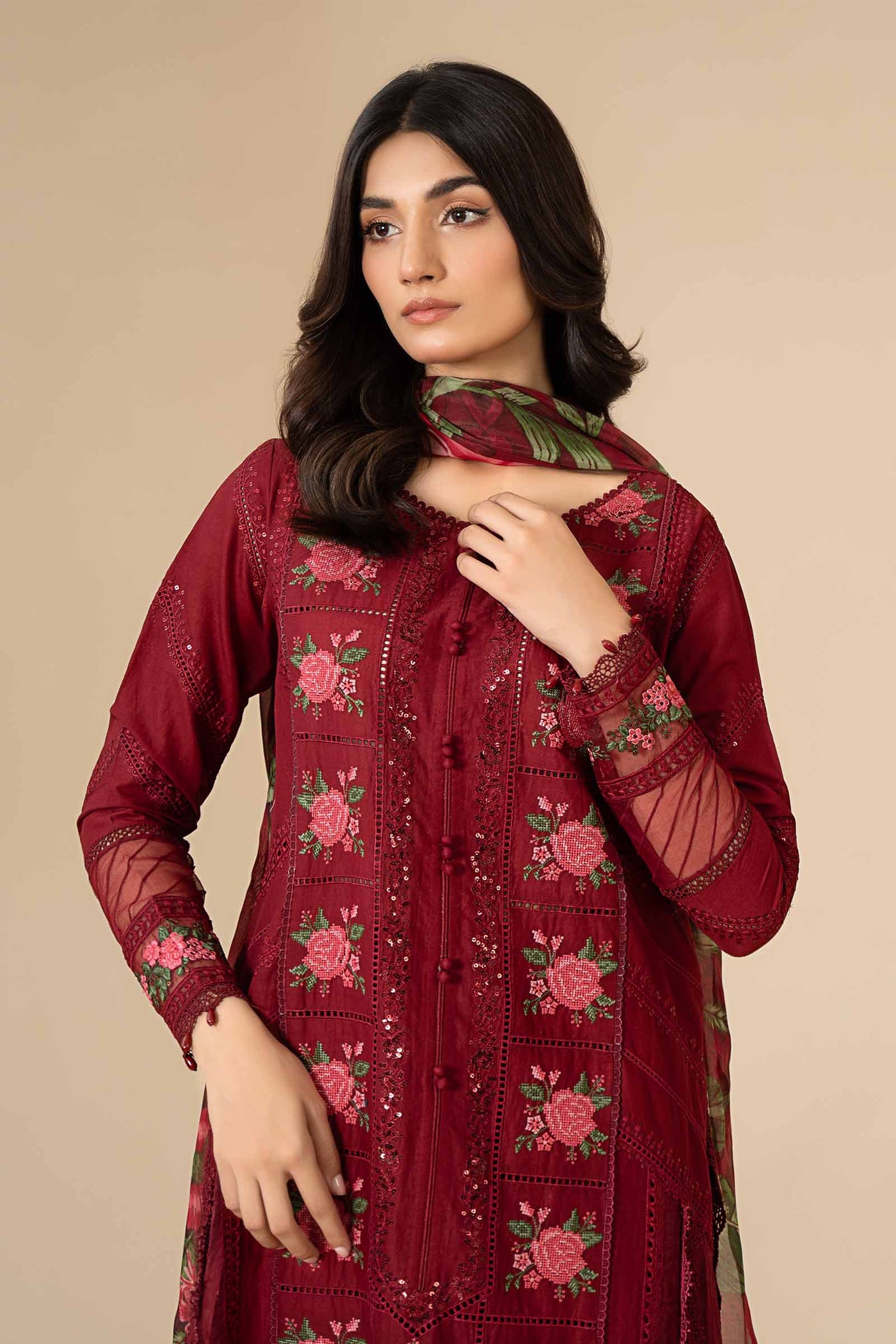 3 Piece Embroidered Lawn Suit | ELS-24-05