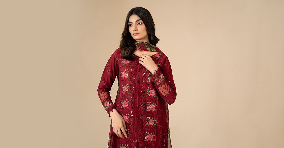 3 Piece Embroidered Lawn Suit | ELS-24-05