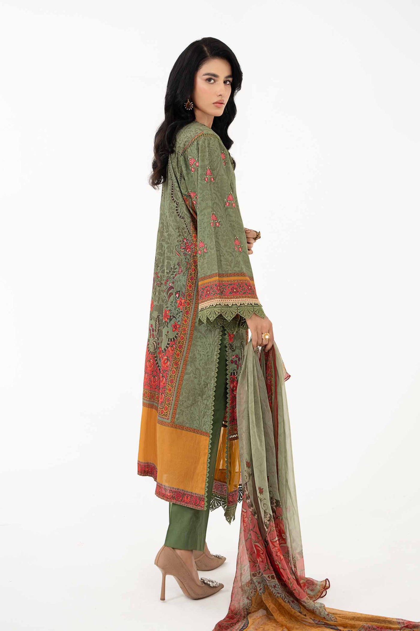 3 Piece Printed Lawn Suit | MPS-2206-A