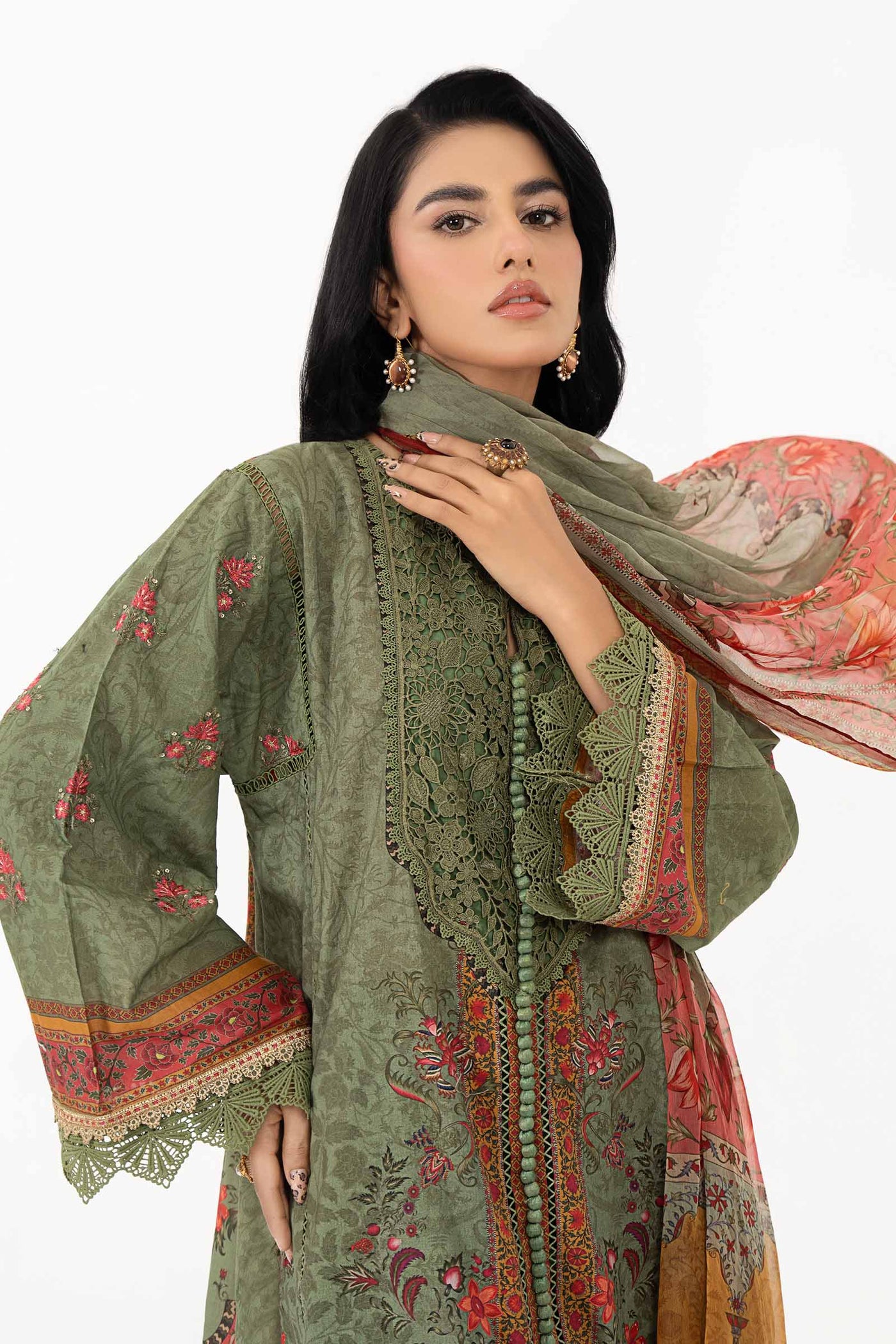 3 Piece Printed Lawn Suit | MPS-2206-A