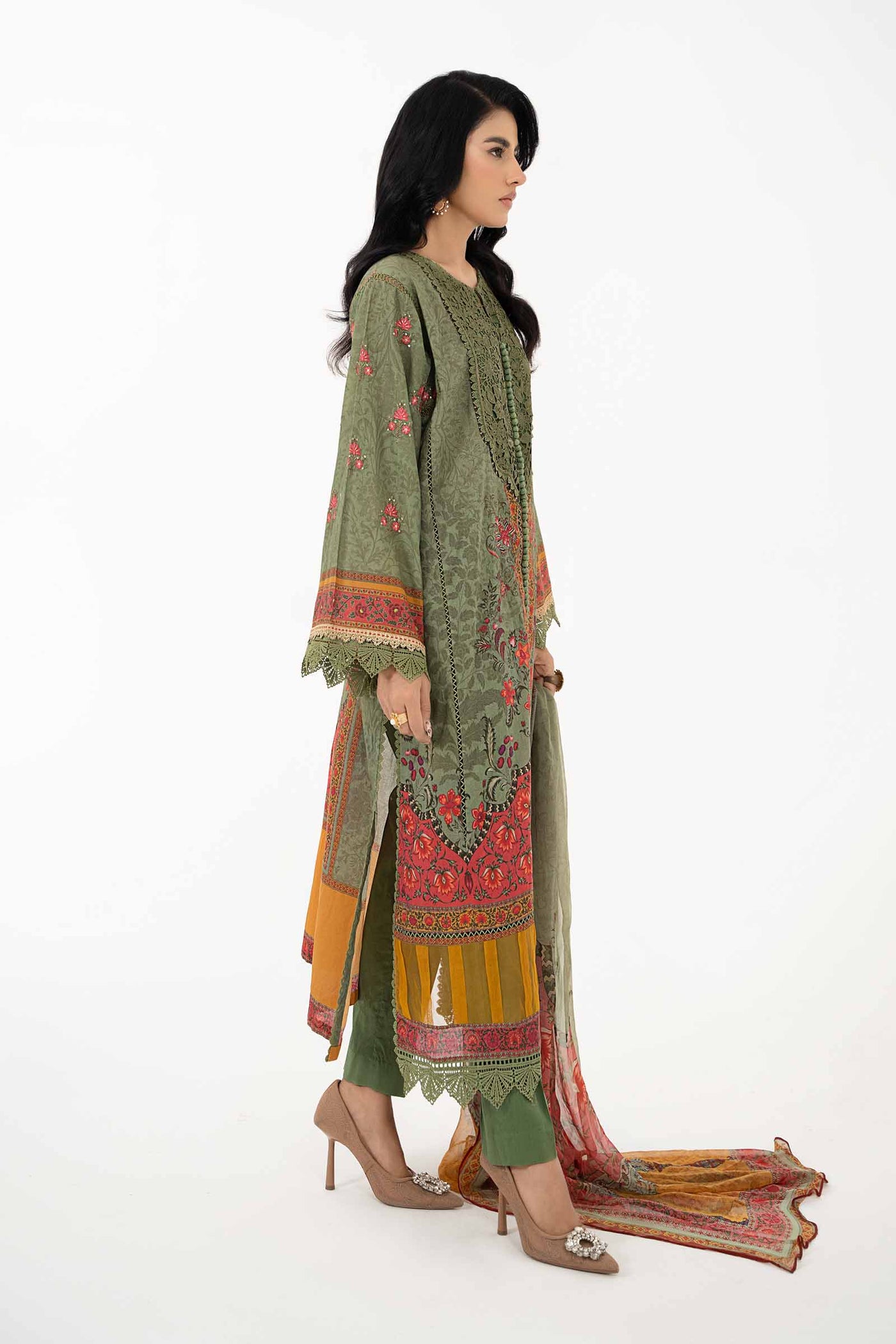 3 Piece Printed Lawn Suit | MPS-2206-A