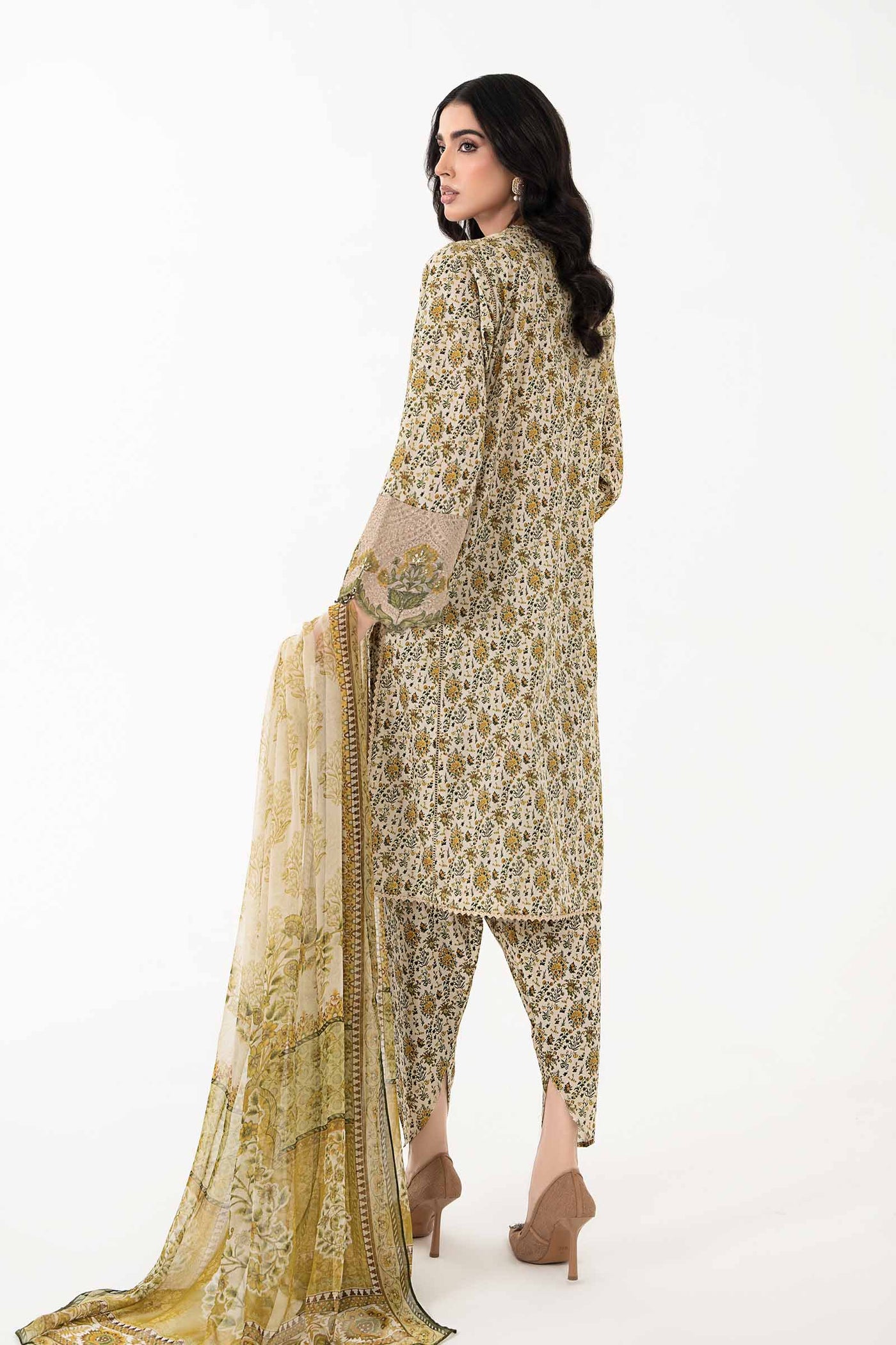 3 Piece Printed Lawn Suit | MPS-2207-A