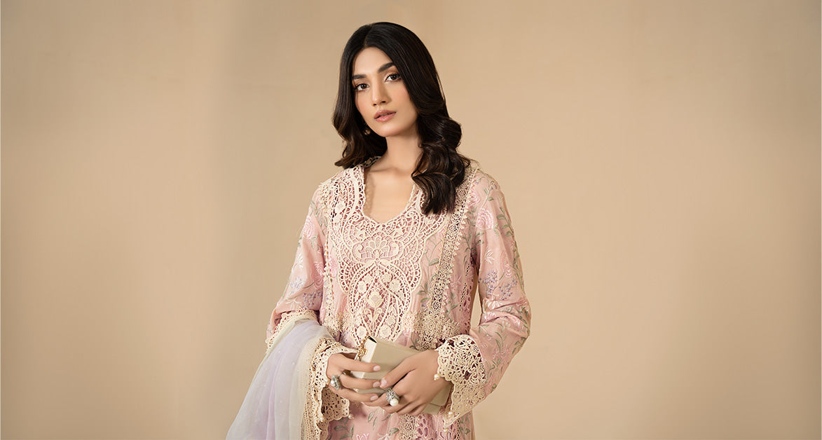 3 Piece Embroidered Lawn Suit | ELS-24-07