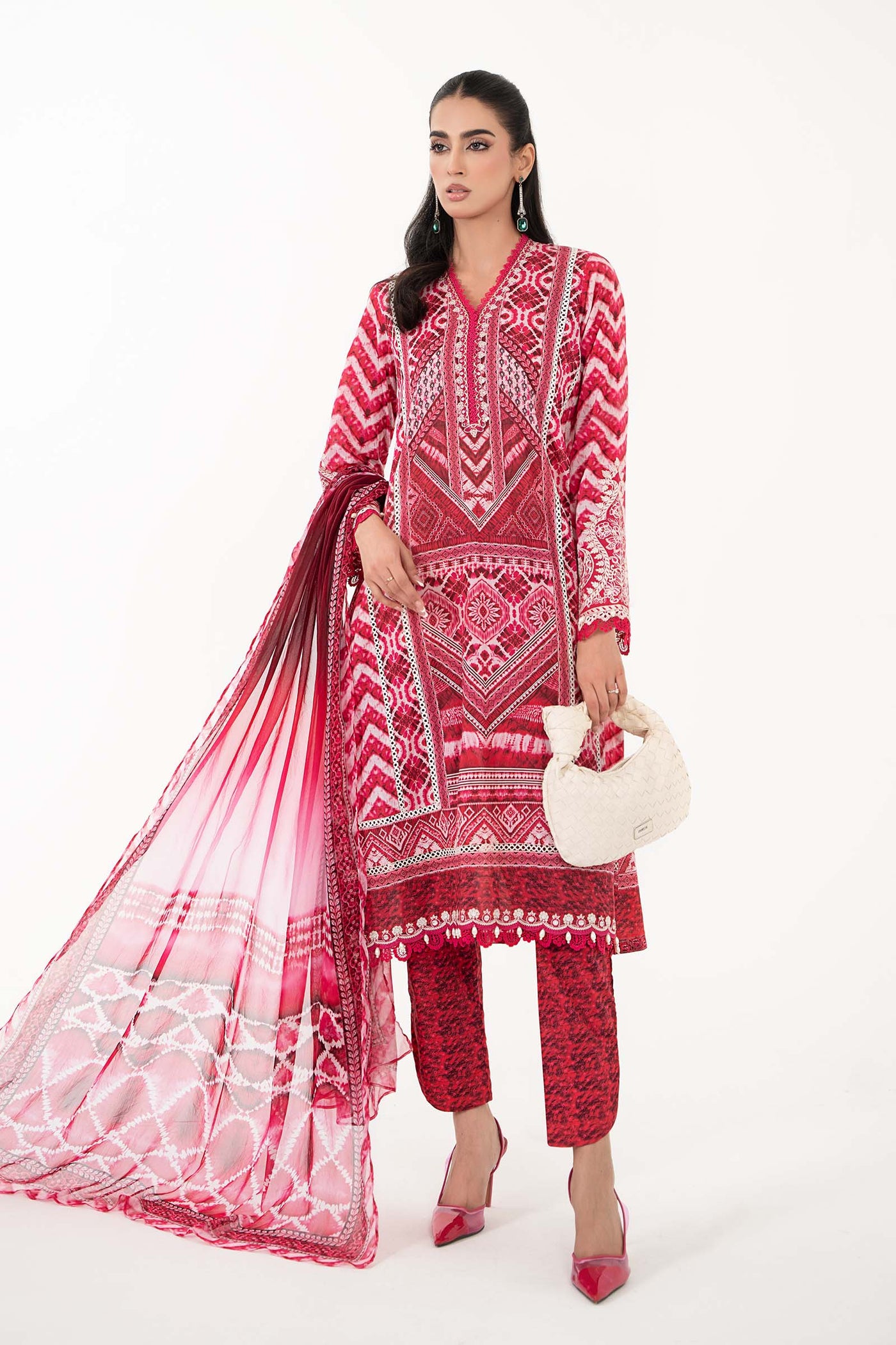 3 Piece Printed Lawn Suit | MPS-2208-A