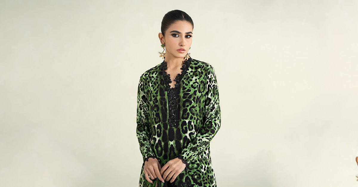 3 Piece Printed Linen Suit | MPS-2409-A