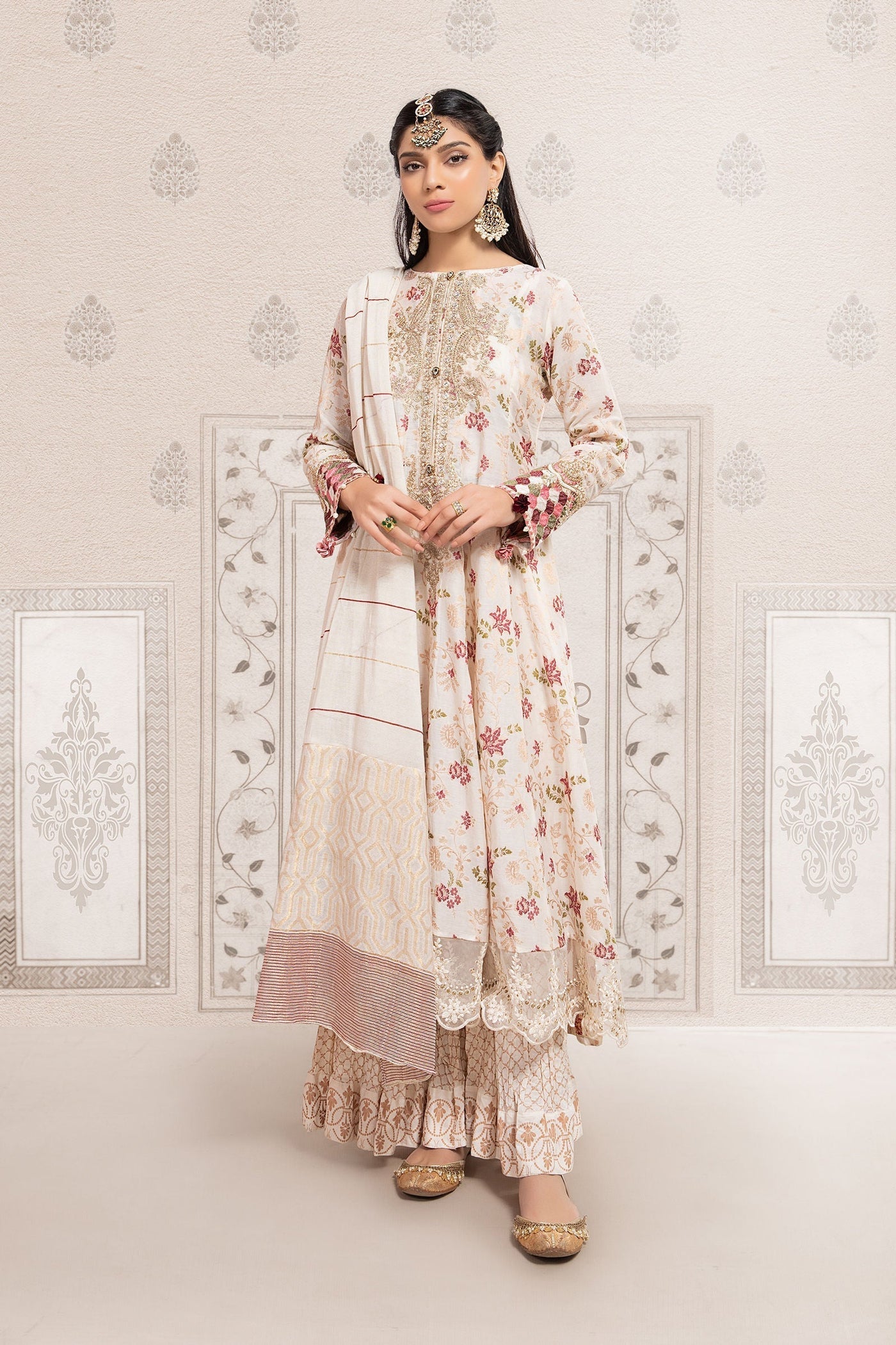 3 Piece Embroidered Lawn Suit | DW-EA23-06R1