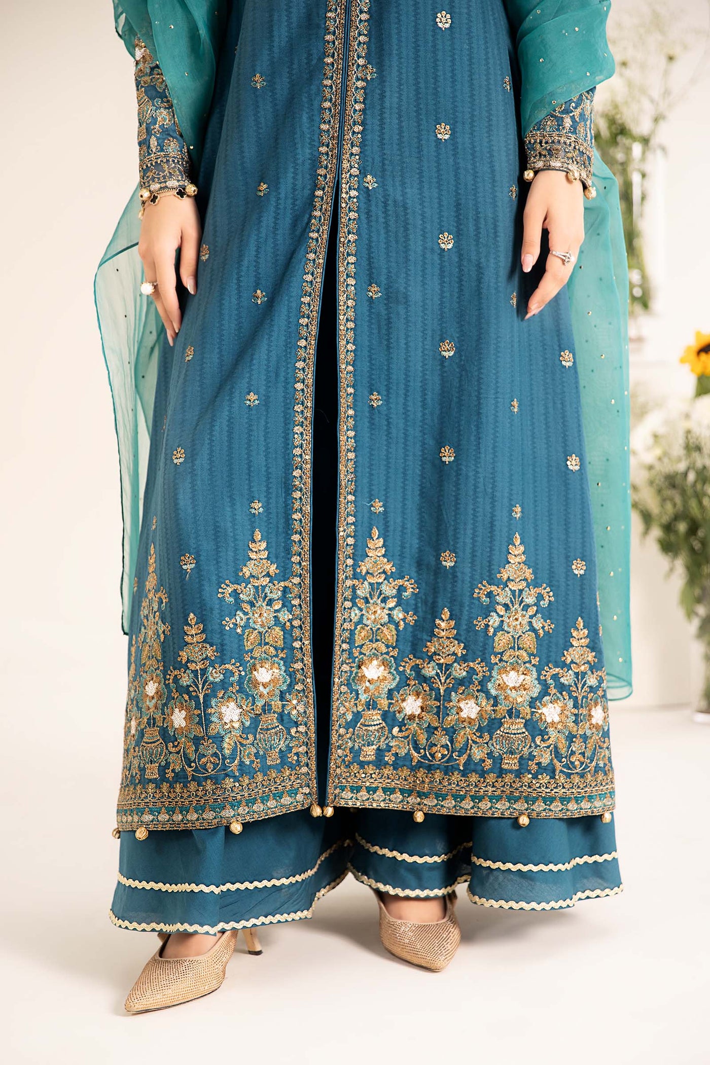 3 Piece Embroidered Lawn Suit | DW-EF25-21