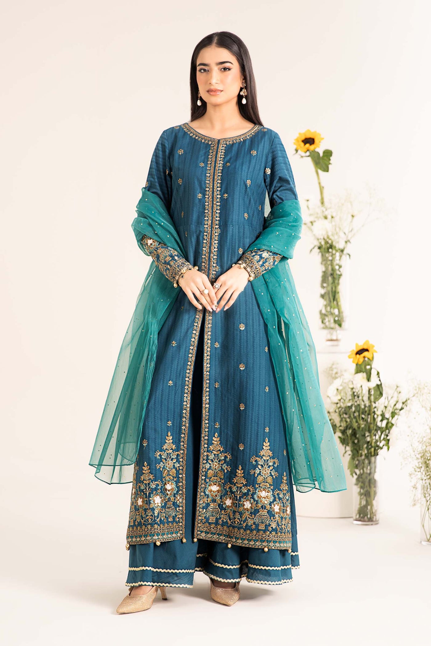 3 Piece Embroidered Lawn Suit | DW-EF25-21