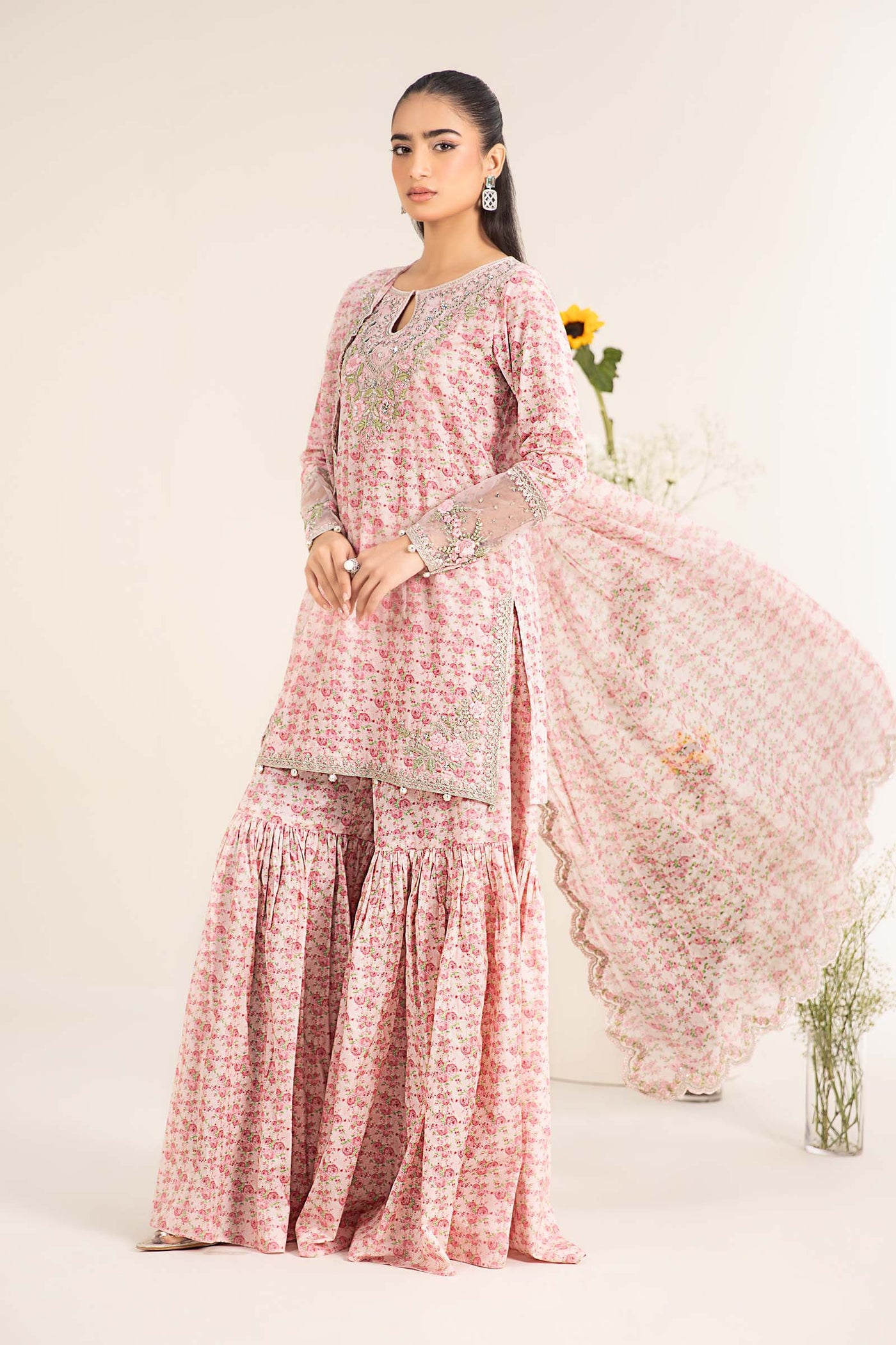 3 Piece Embroidered Lawn Suit | DW-EF25-50