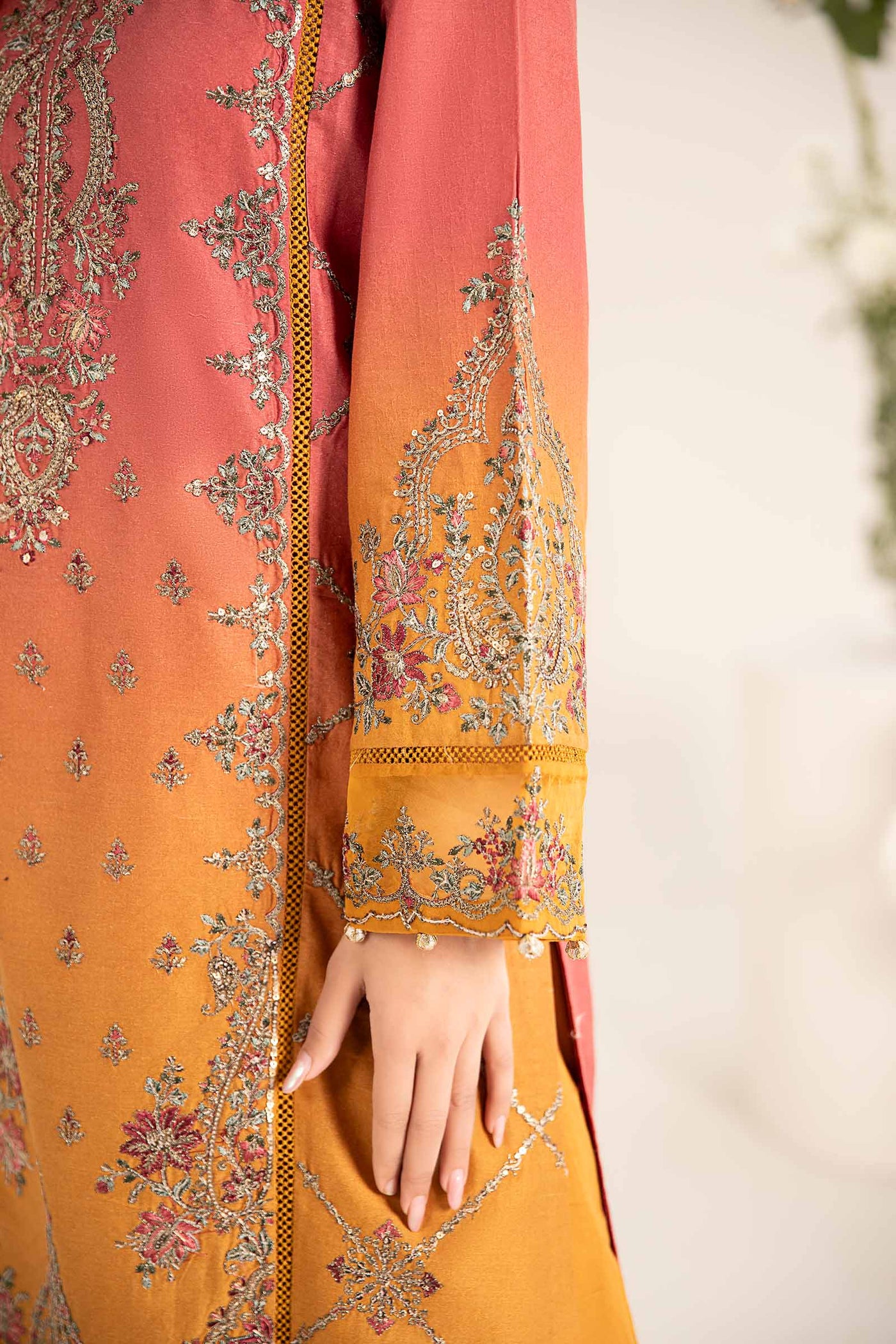 3 Piece Embroidered Self Jacquard Lawn Suit | DW-EF25-71