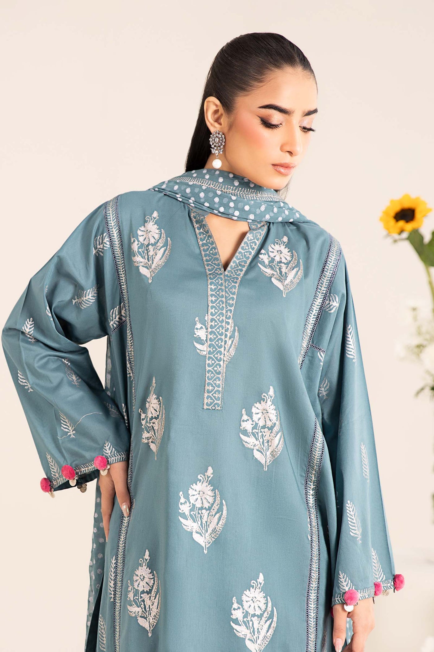 3 Piece Printed Lawn Suit | DW-EF25-96