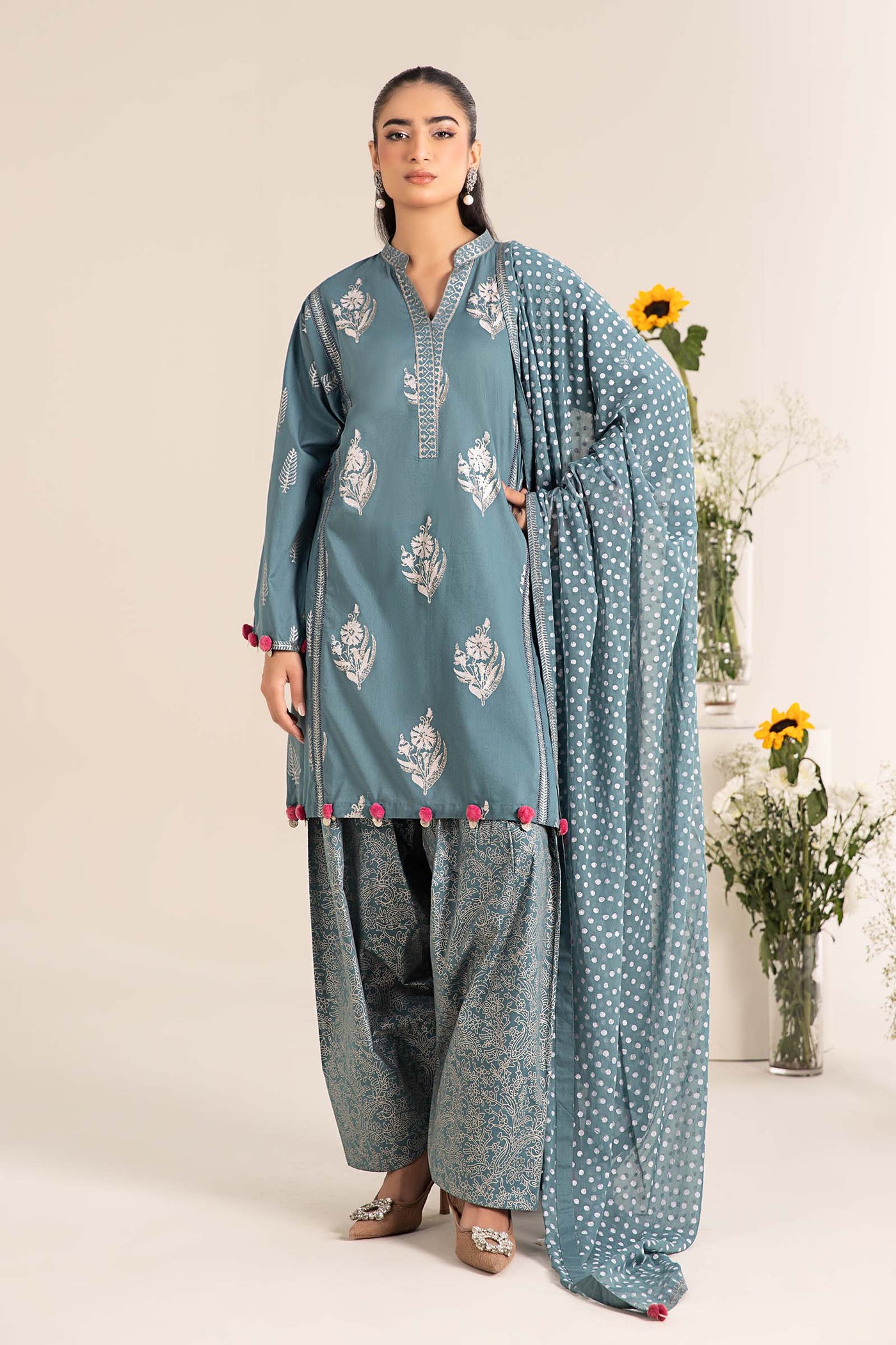 3 Piece Printed Lawn Suit | DW-EF25-96