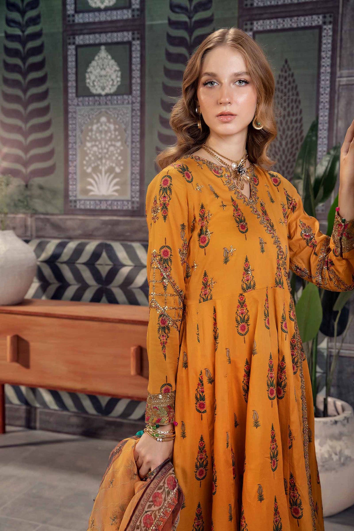 3 Piece Printed Lawn Suit | DW-PF24-03